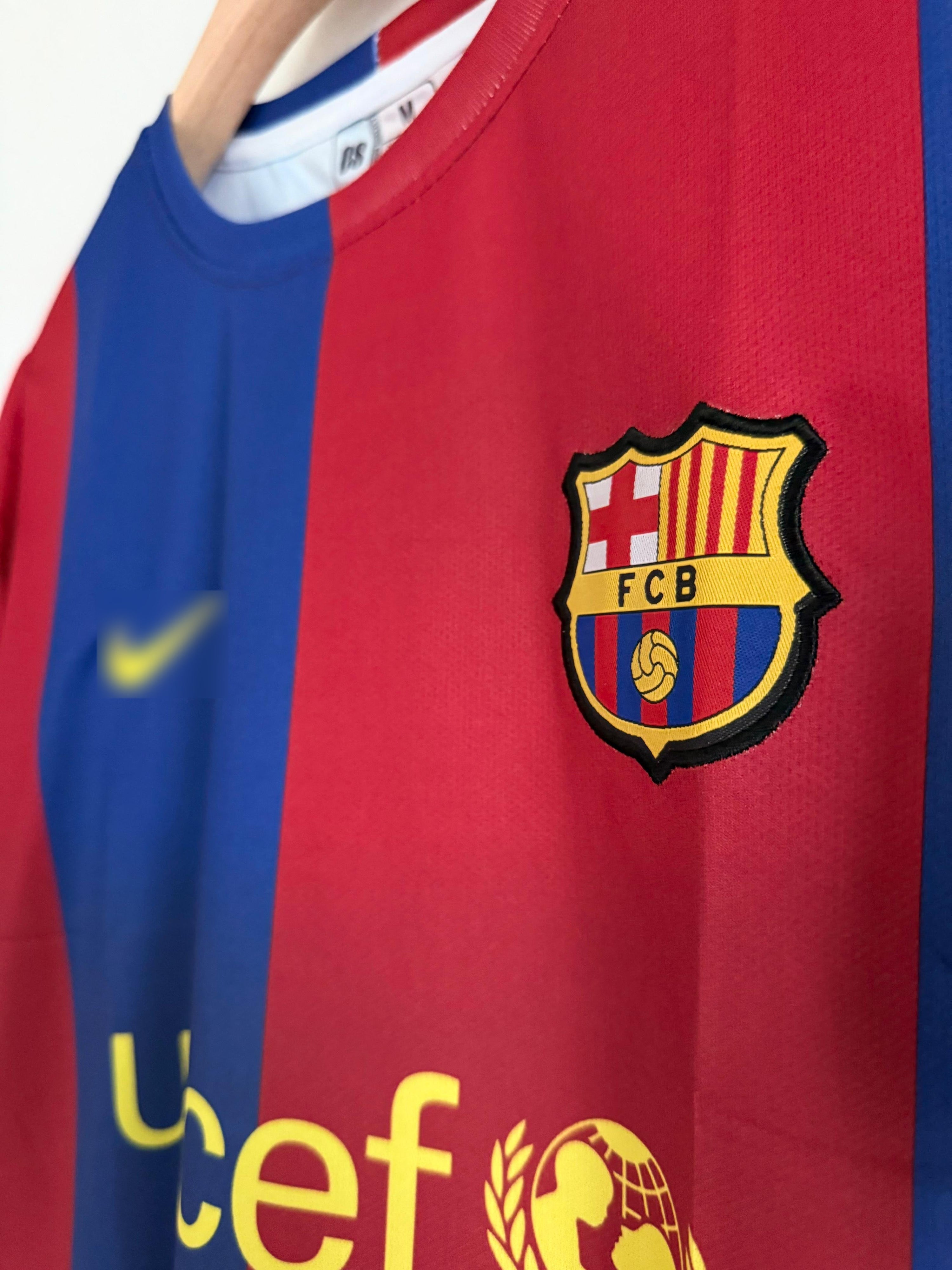FC Barcelona 2010-11 Retro Home Kit – Ronaldinho Edition Embroidery