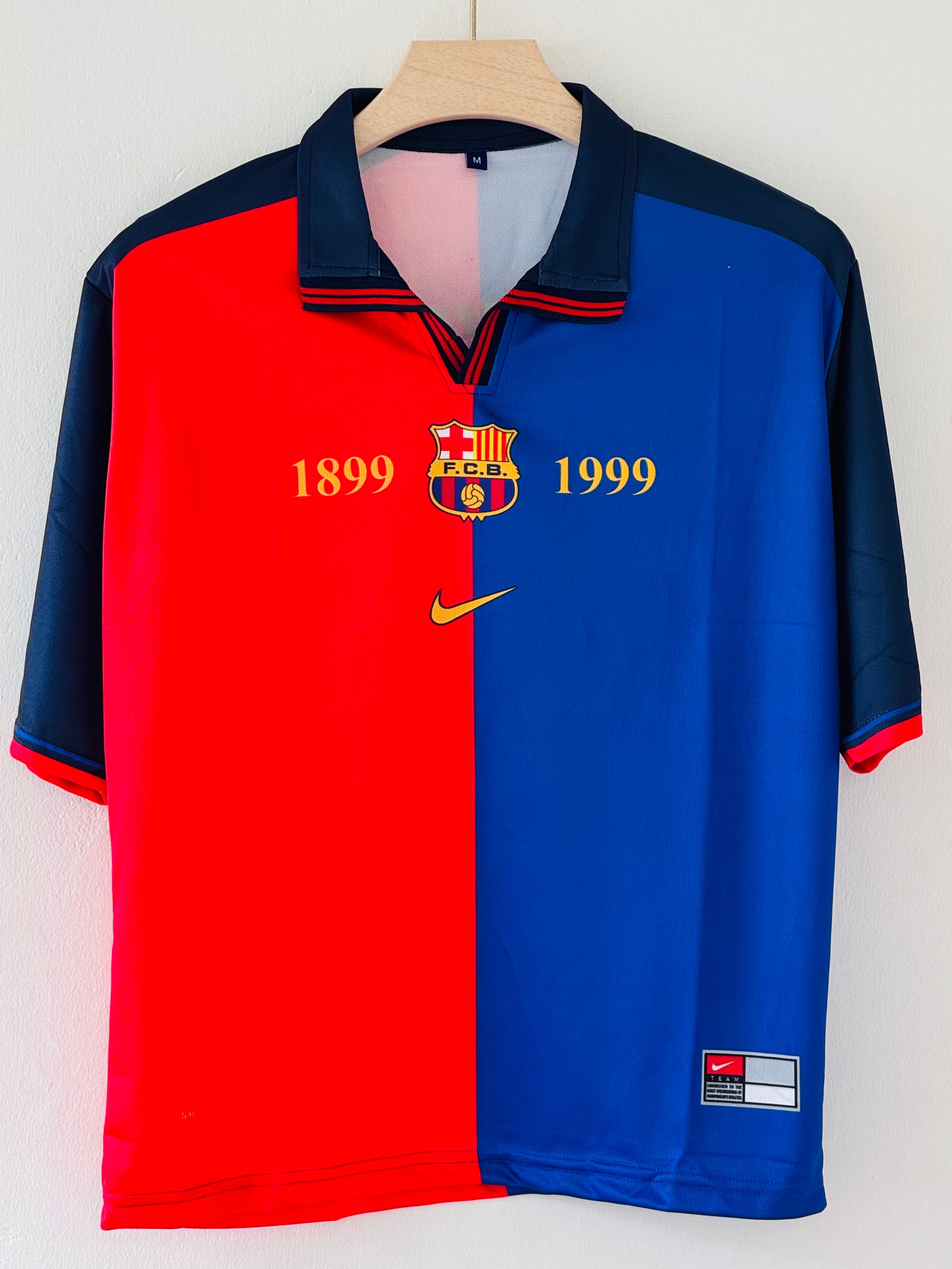 Barcelona 1998-99Jersey – Puyol Five sleeve Edition
