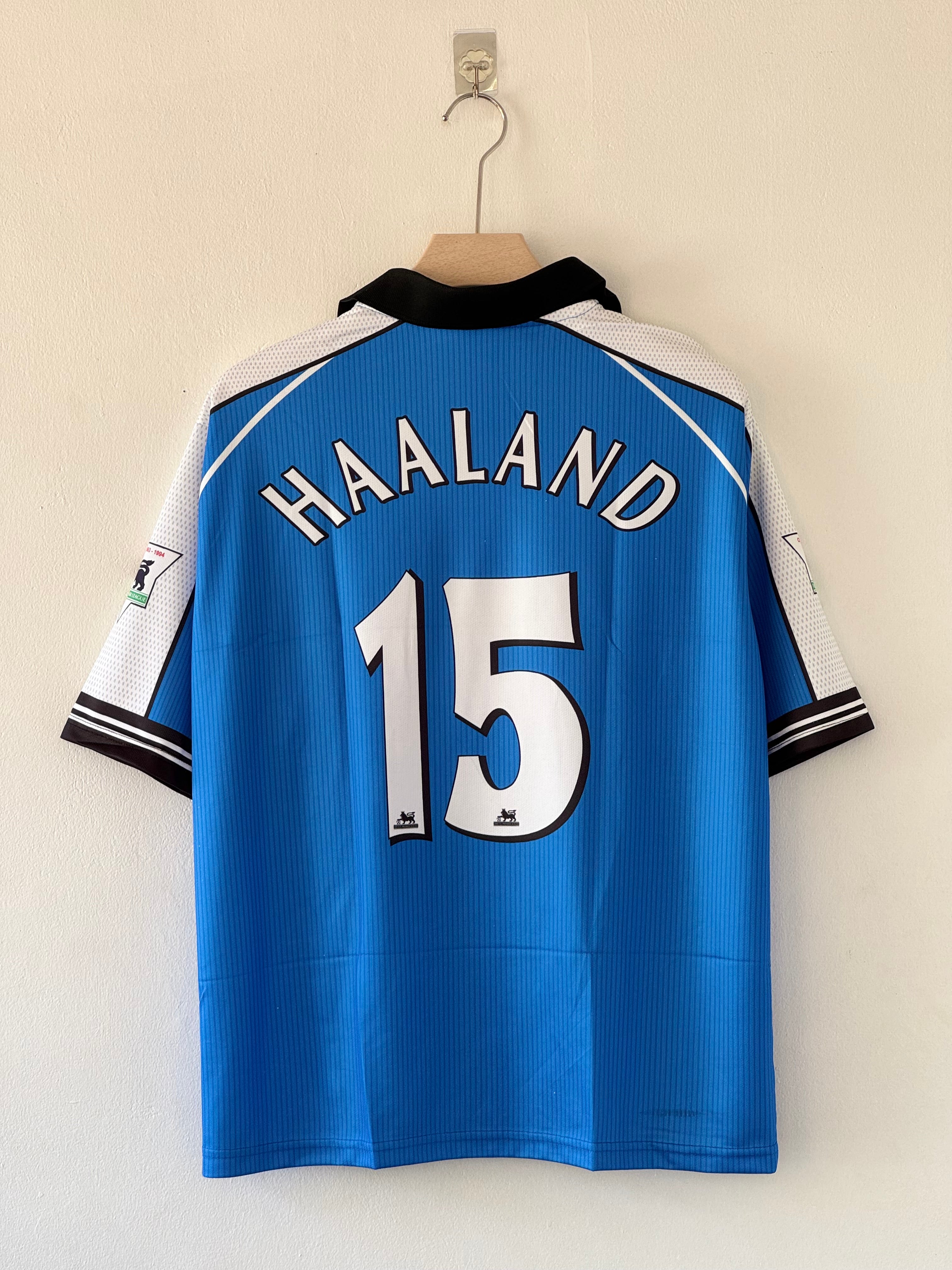 1999-00 Manchester City Home Jersey - Alf-Inge Haaland five sleeve