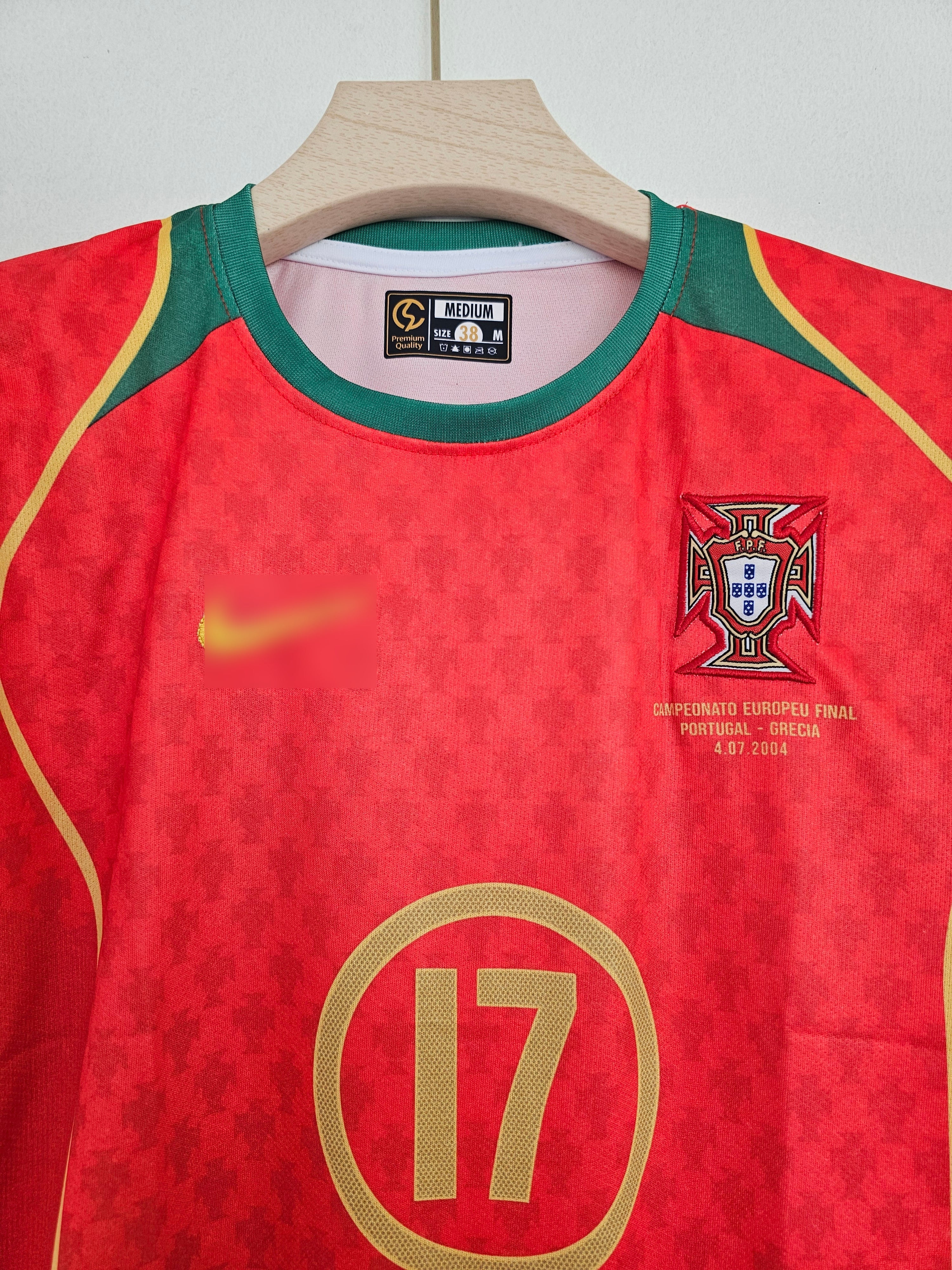2004 Portugal Home Jersey - Cristiano Ronaldo #17 Embroidery Edition