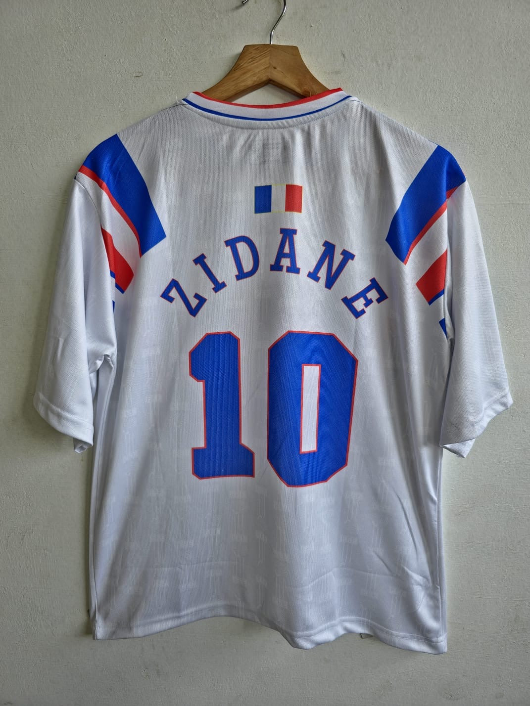 1996-97 France Away Jersey five sleeve zidane edition