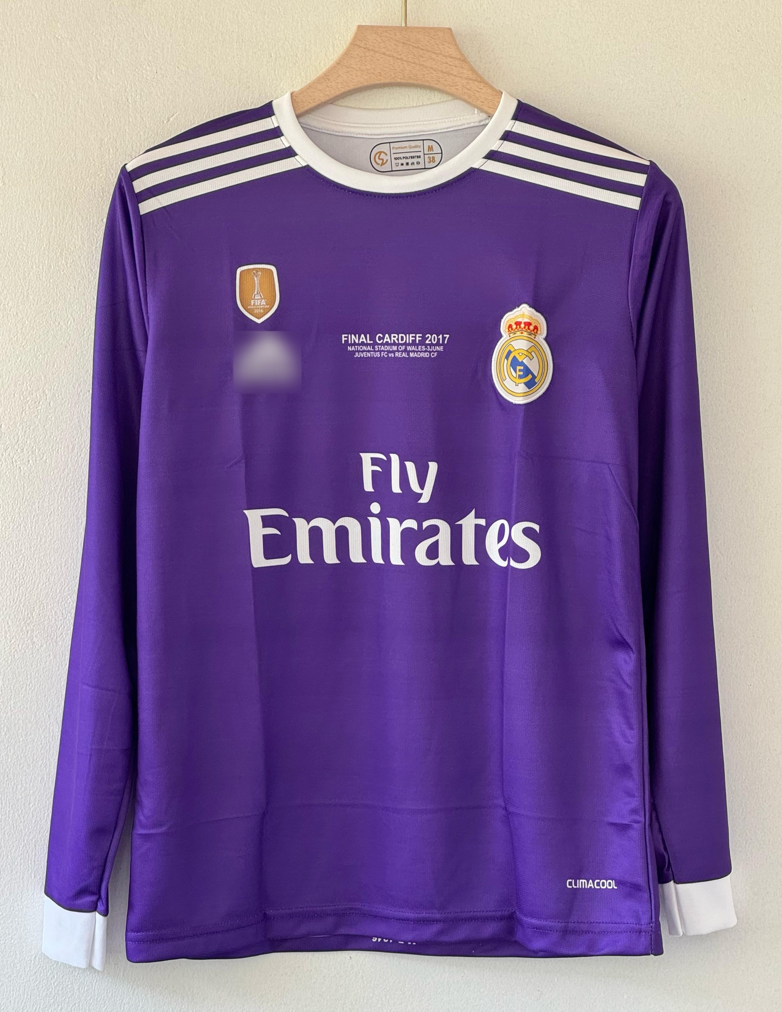 2016-17 Real Madrid Away Jersey – Cristiano Ronaldo Full sleeve embroidery edition
