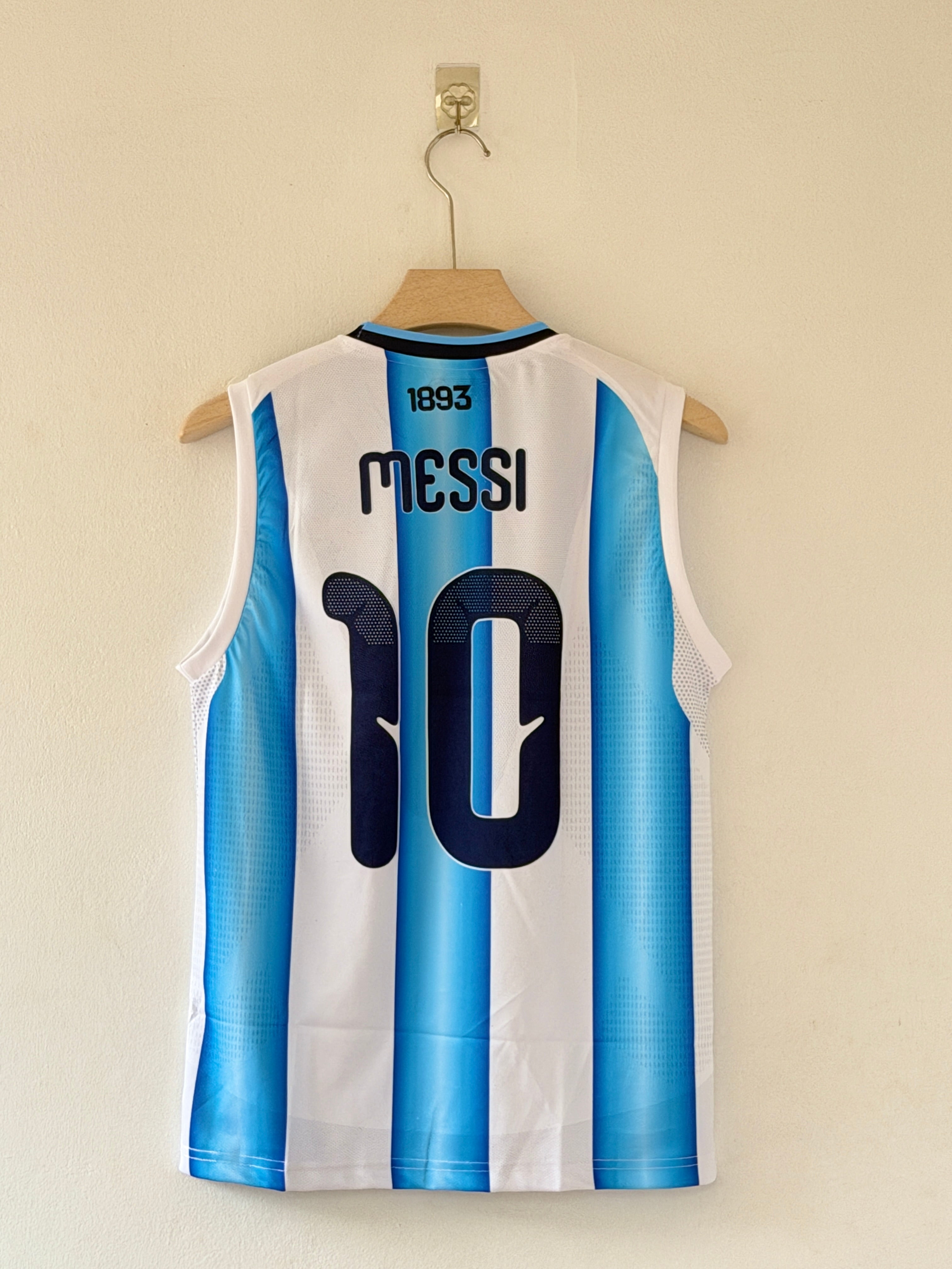 Champions’ Training Style — Argentina 2026 Sleeveless Home Jersey