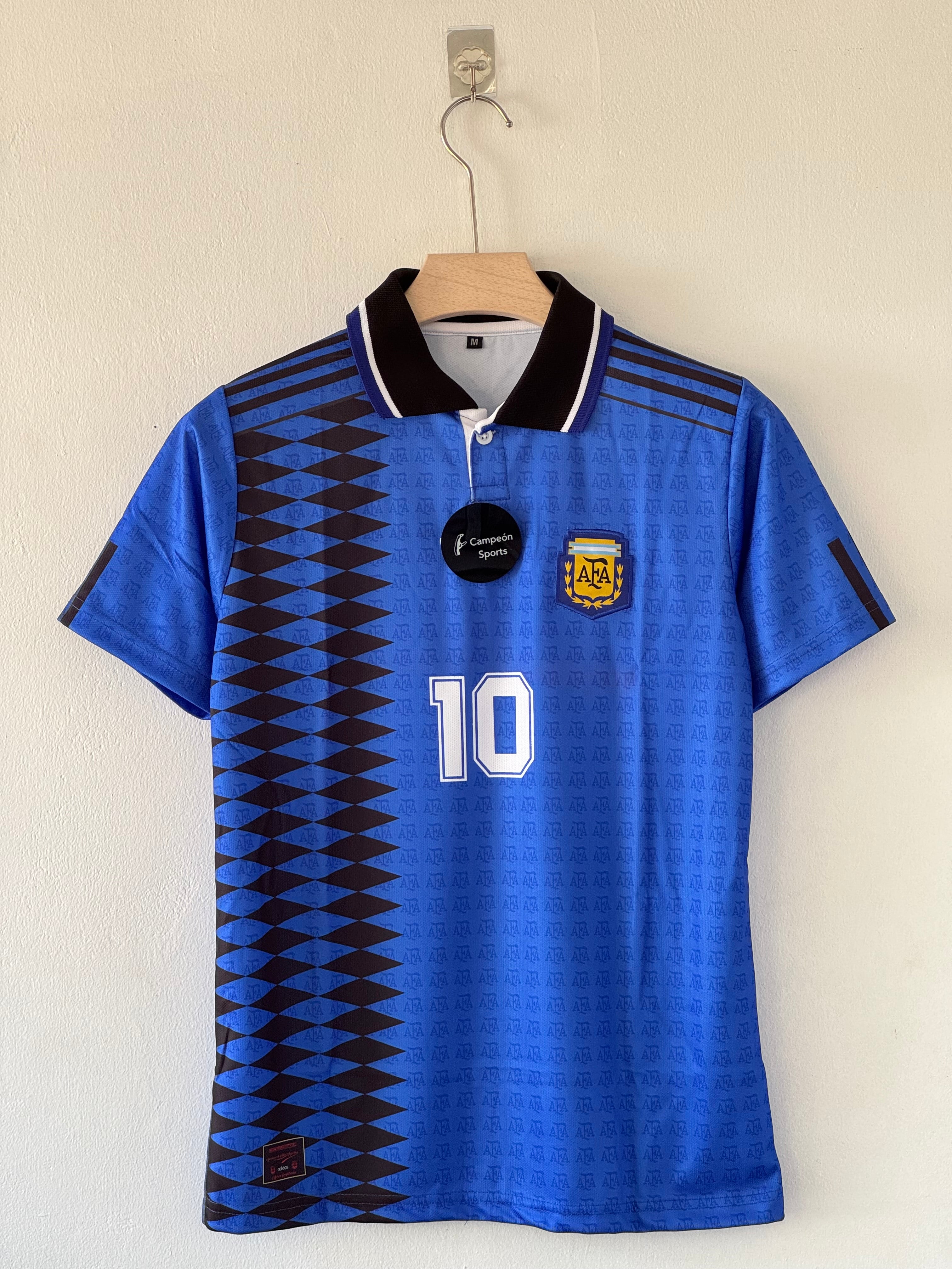Argentina 1994 Away Maradona Tribute Jersey – A Retro Icon Embroidered Design