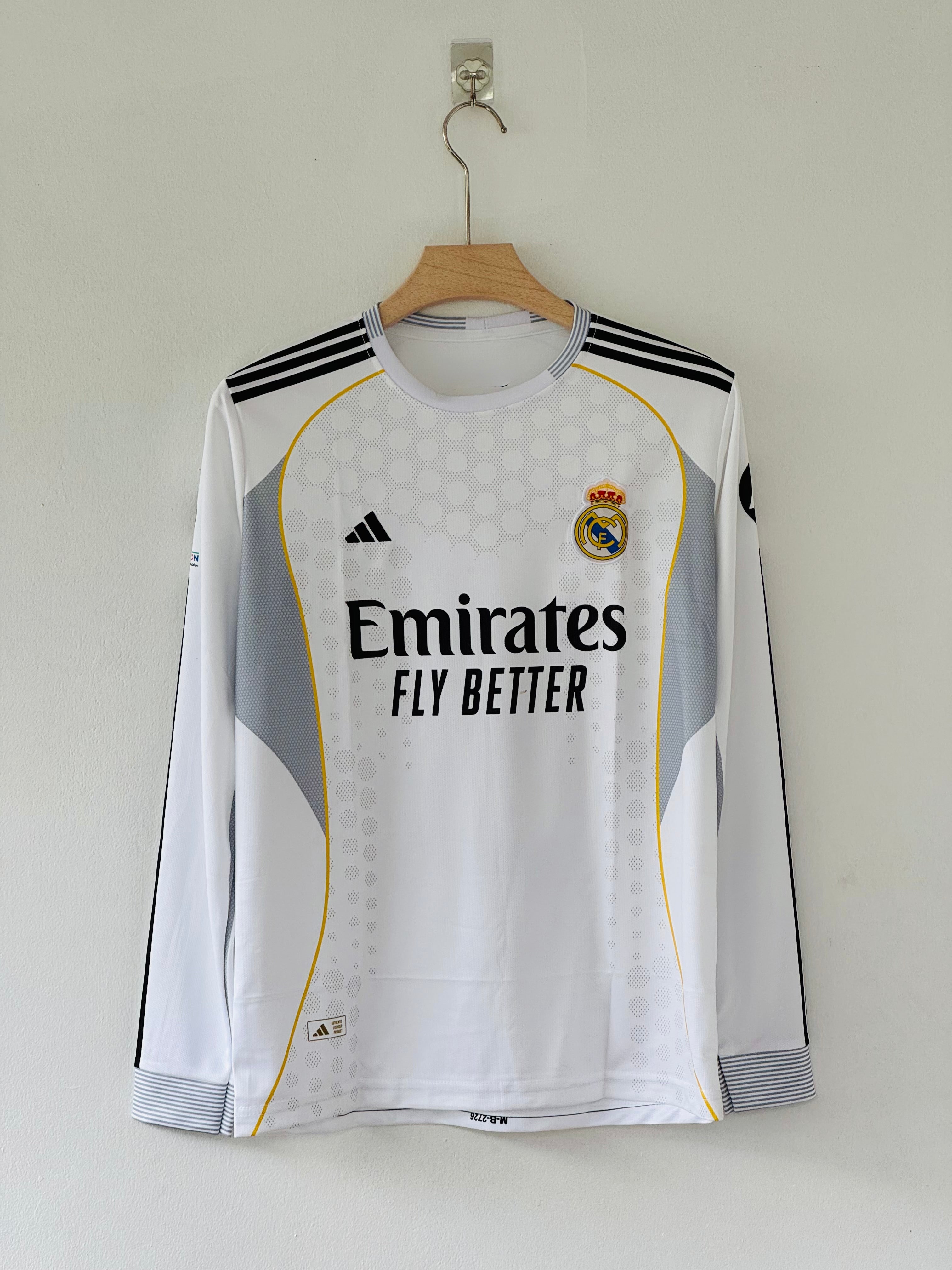 Pure Class – 2025 Real Madrid Home Jersey Full sleeve Mbappe edition