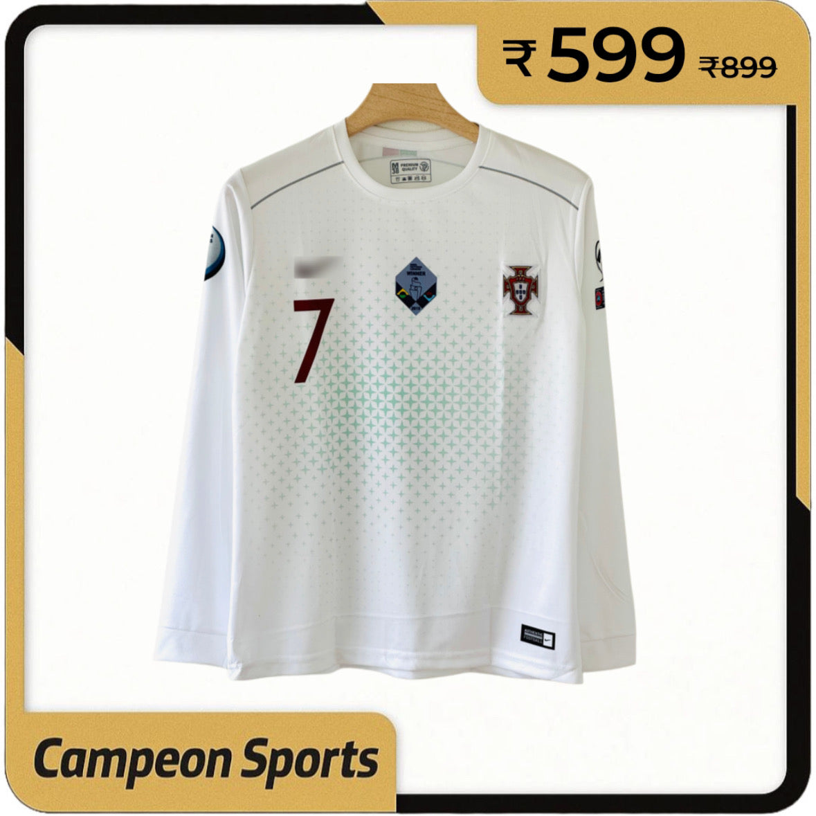 Timeless Greatness – Portugal Away Jersey – Cristiano Ronaldo Full Sleeve Embroidery Edition