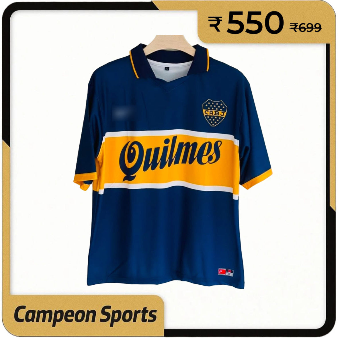 Boca Juniors 97-98 Maradona Retro 5 sleev Jersey – Iconic Tribute to a Legend