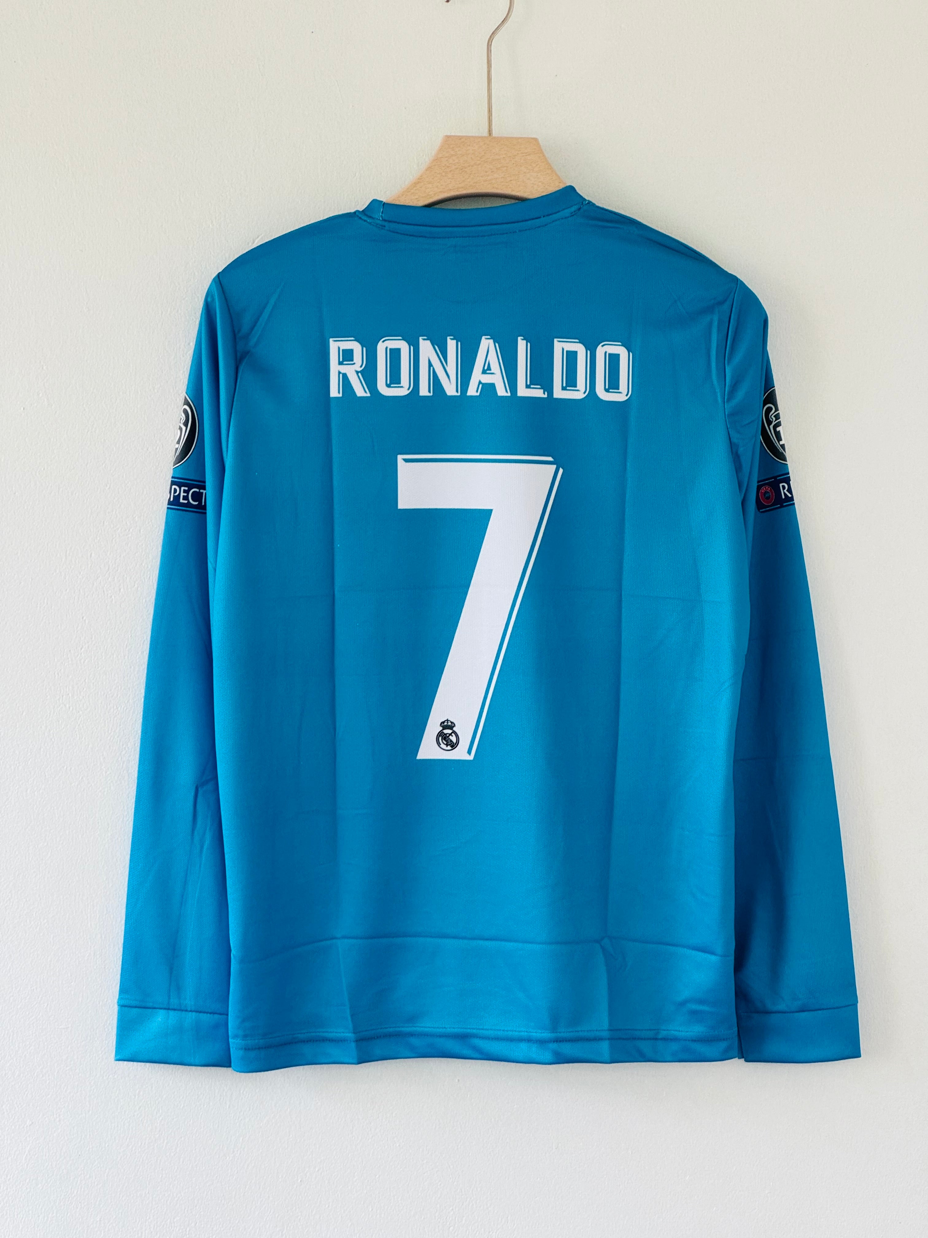 Real Madrid 2017-18 Third Kit - Ronaldo Version Full sleeve embroidery edition