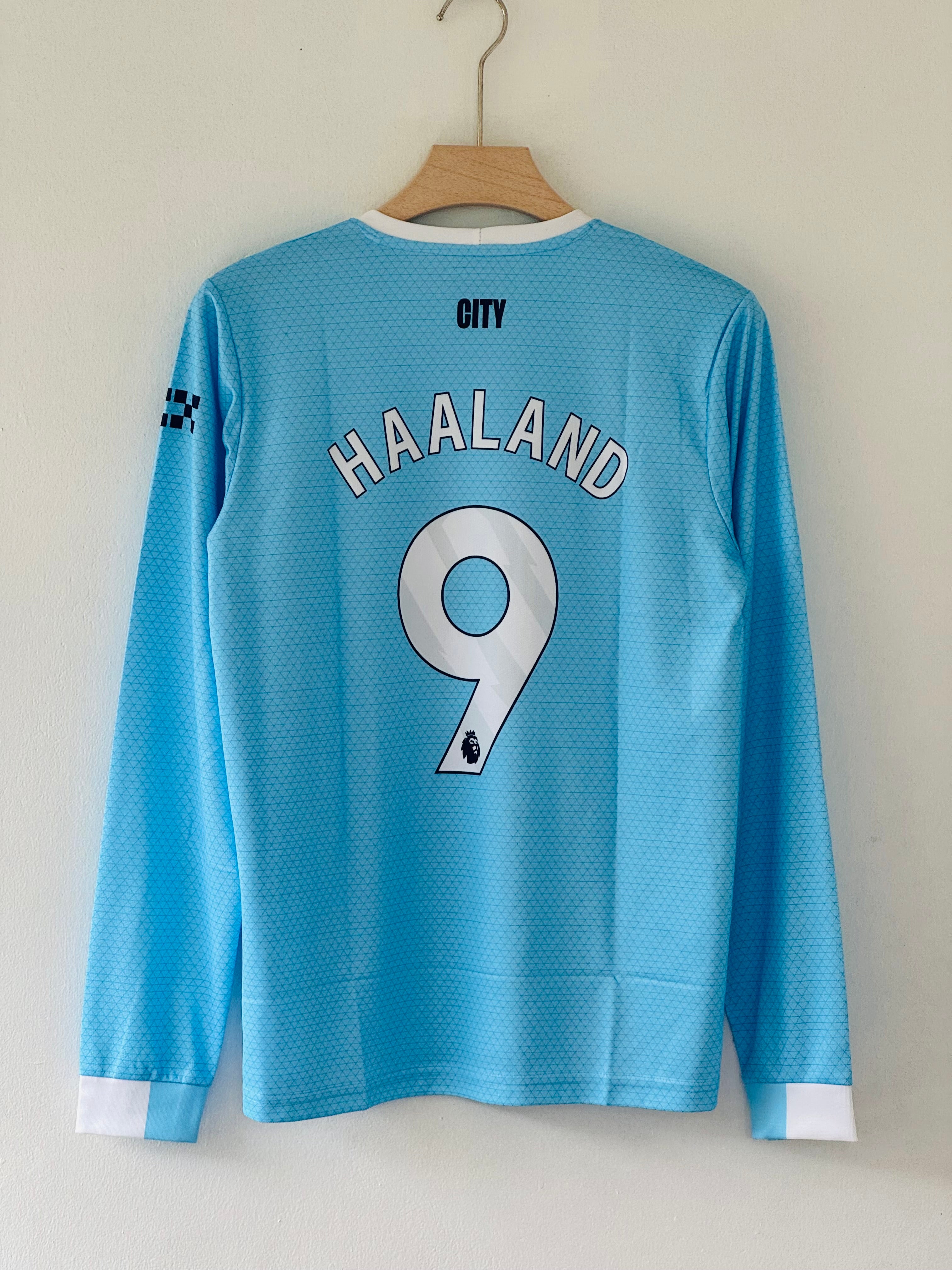 Dominance in Sky Blue – 2025/26 Man City Home Kit,  Haland Full Sleeve Edition