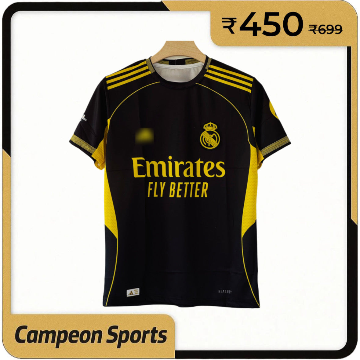 Black. Yellow. Bravo Blanco. – Real Madrid 2025/26 Special Edition Jersey