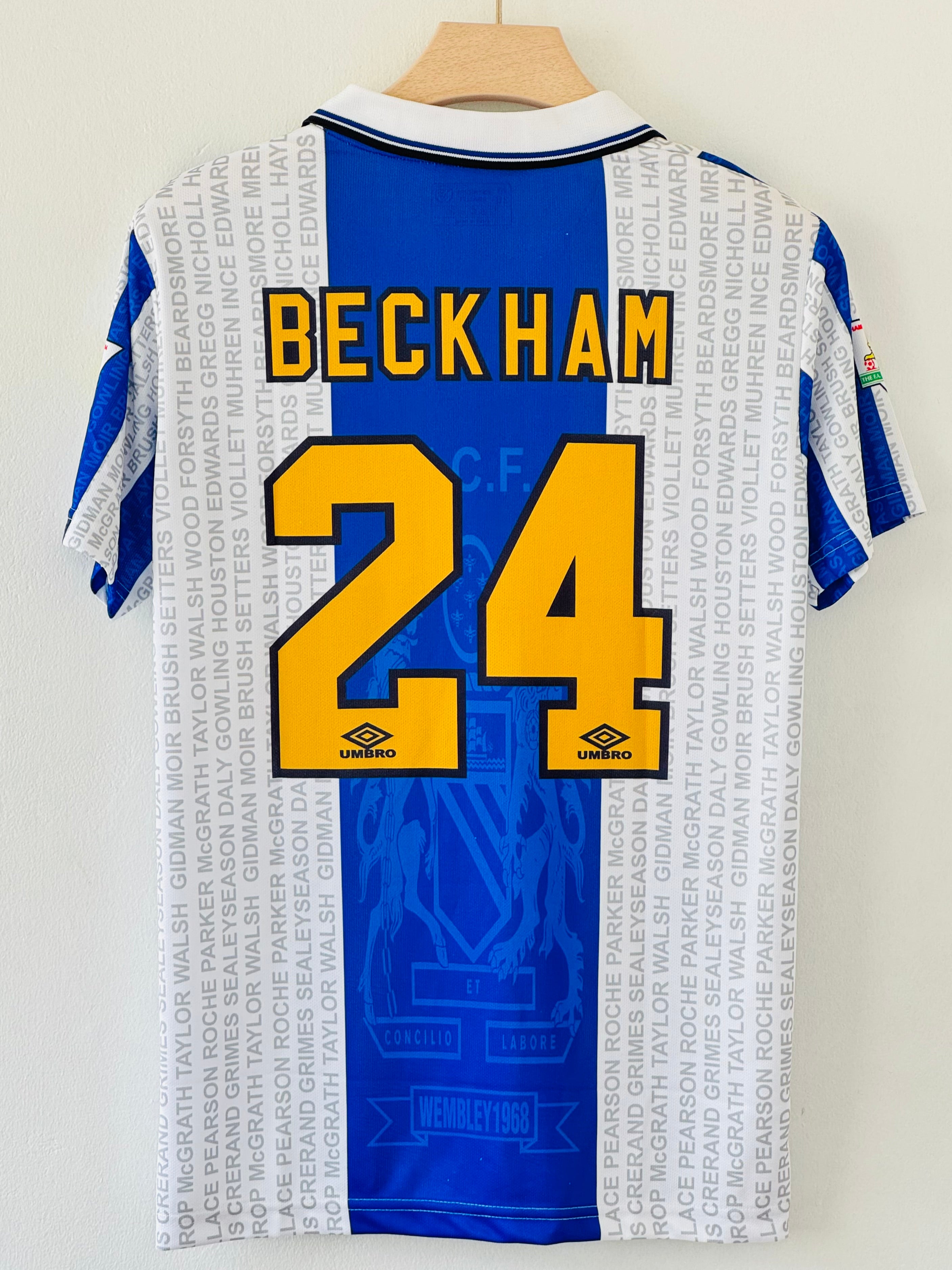 Relive Beckham’s Breakthrough with the 1995-96 Manchester United Away Jersey – Embroidery Edition