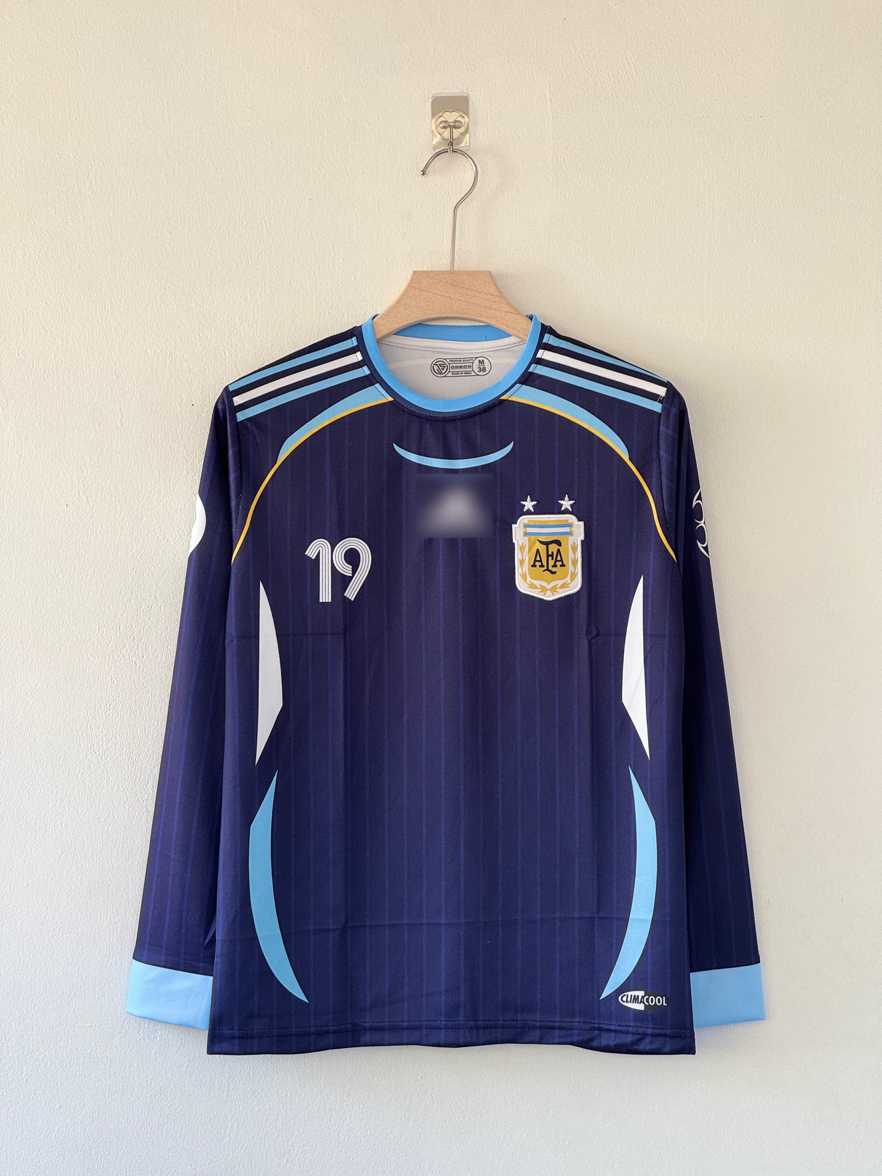Argentina 2006 worldcup full sleeve messi edition retro jersey