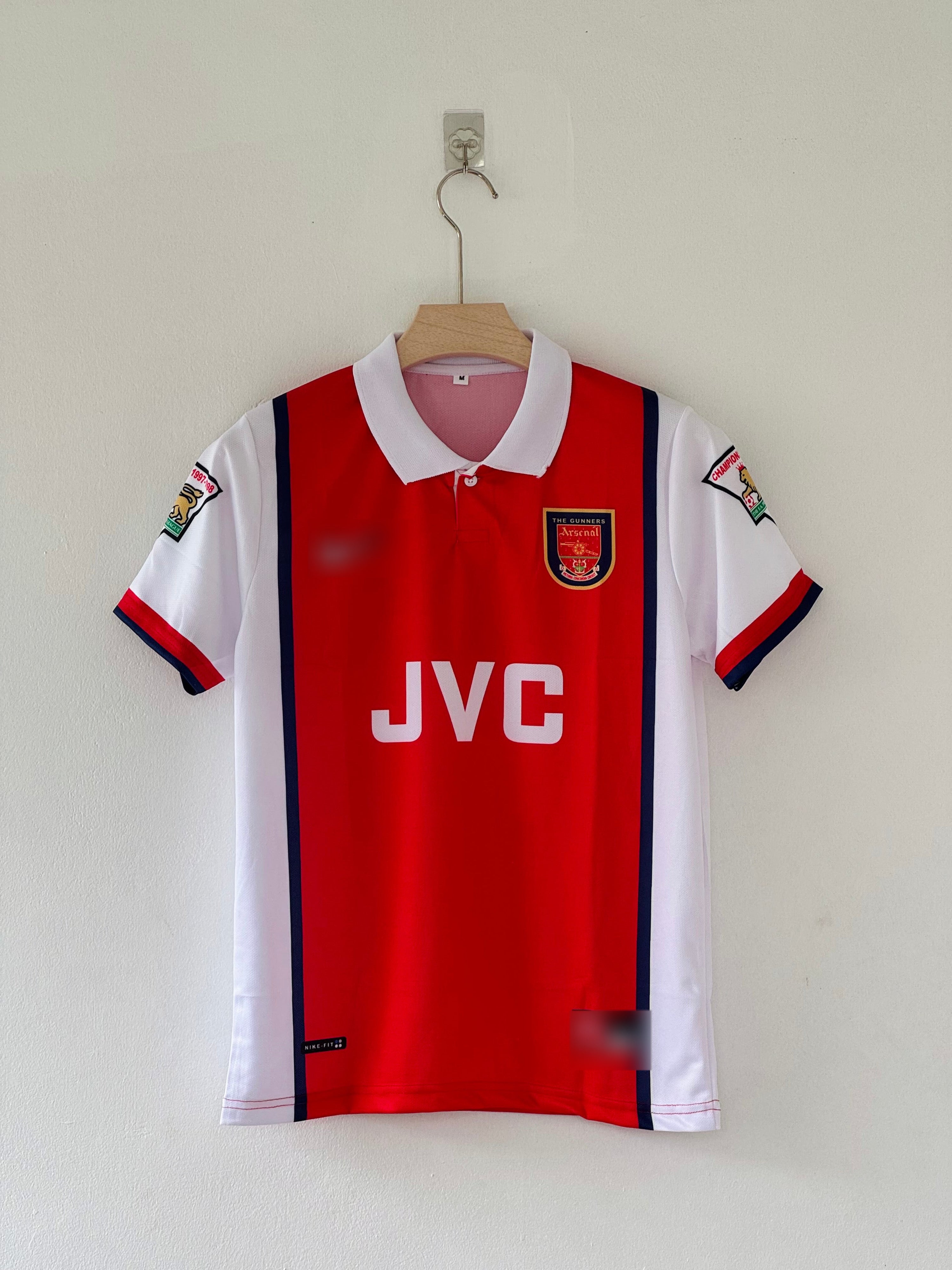 1998-99 Arsenal Home Jersey - Bergkamp Edition