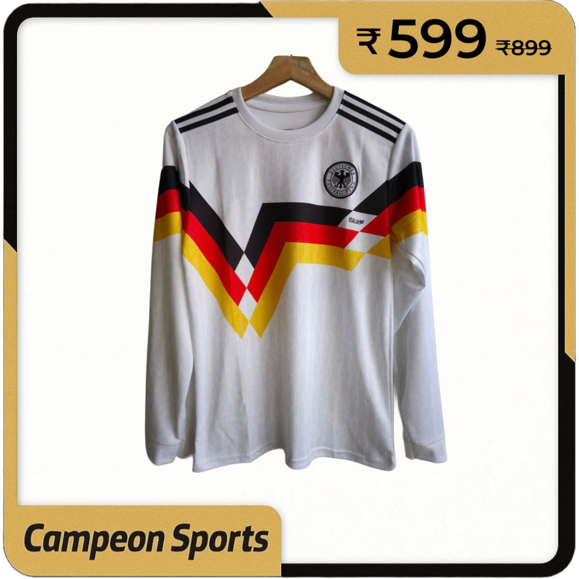 The Birth of a Dynasty – Germany 1988/1990 Home Jersey, Full Sleeve Classic