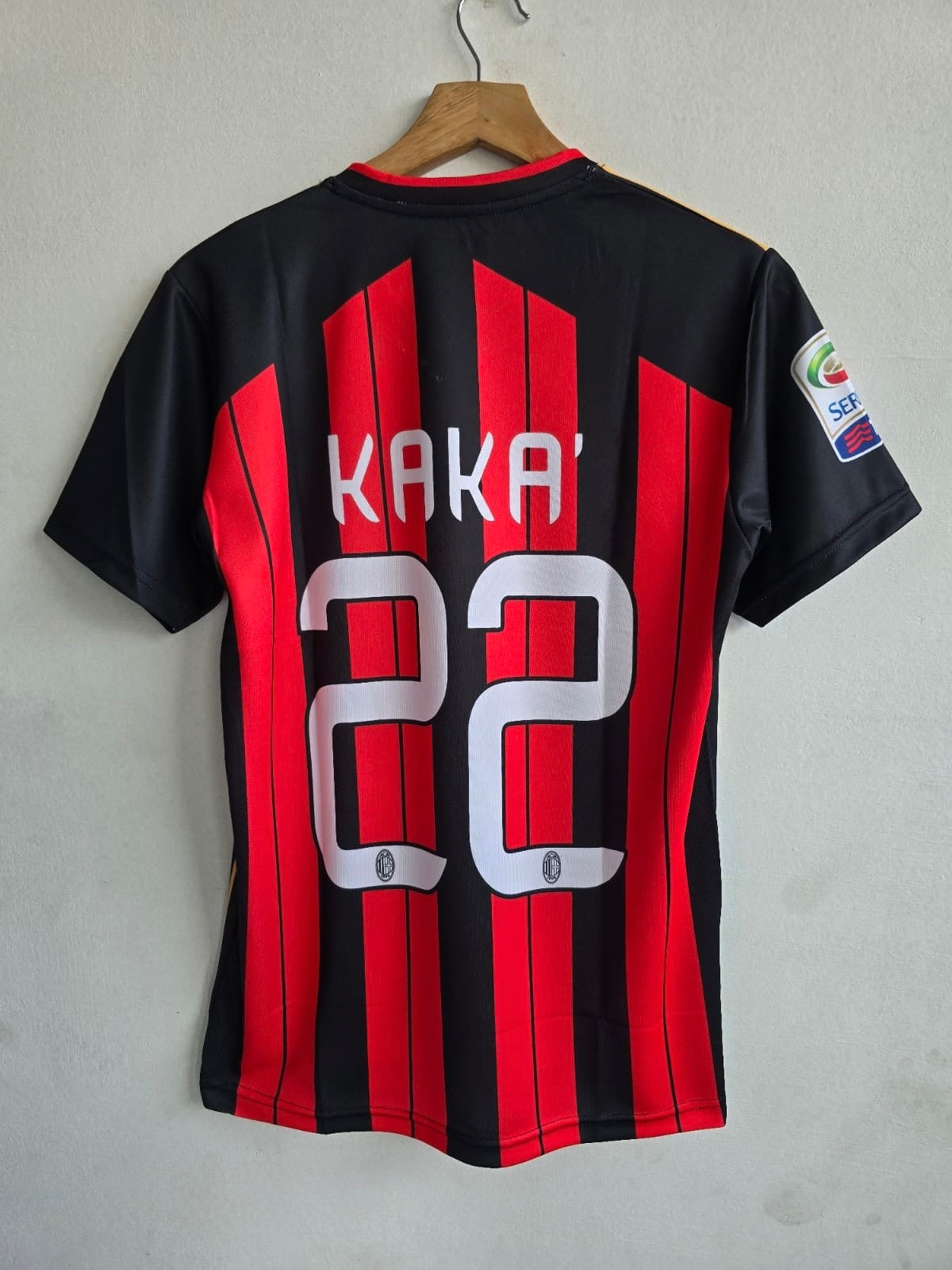 2007-08 AC Milan Home Jersey - Kaká Embroidery Edition