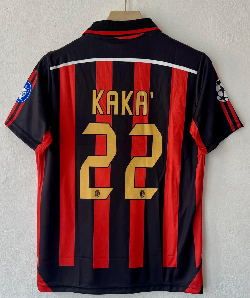 Embrace the Legacy with the 2009-10 AC Milan Kaka Edition Jersey embroidery