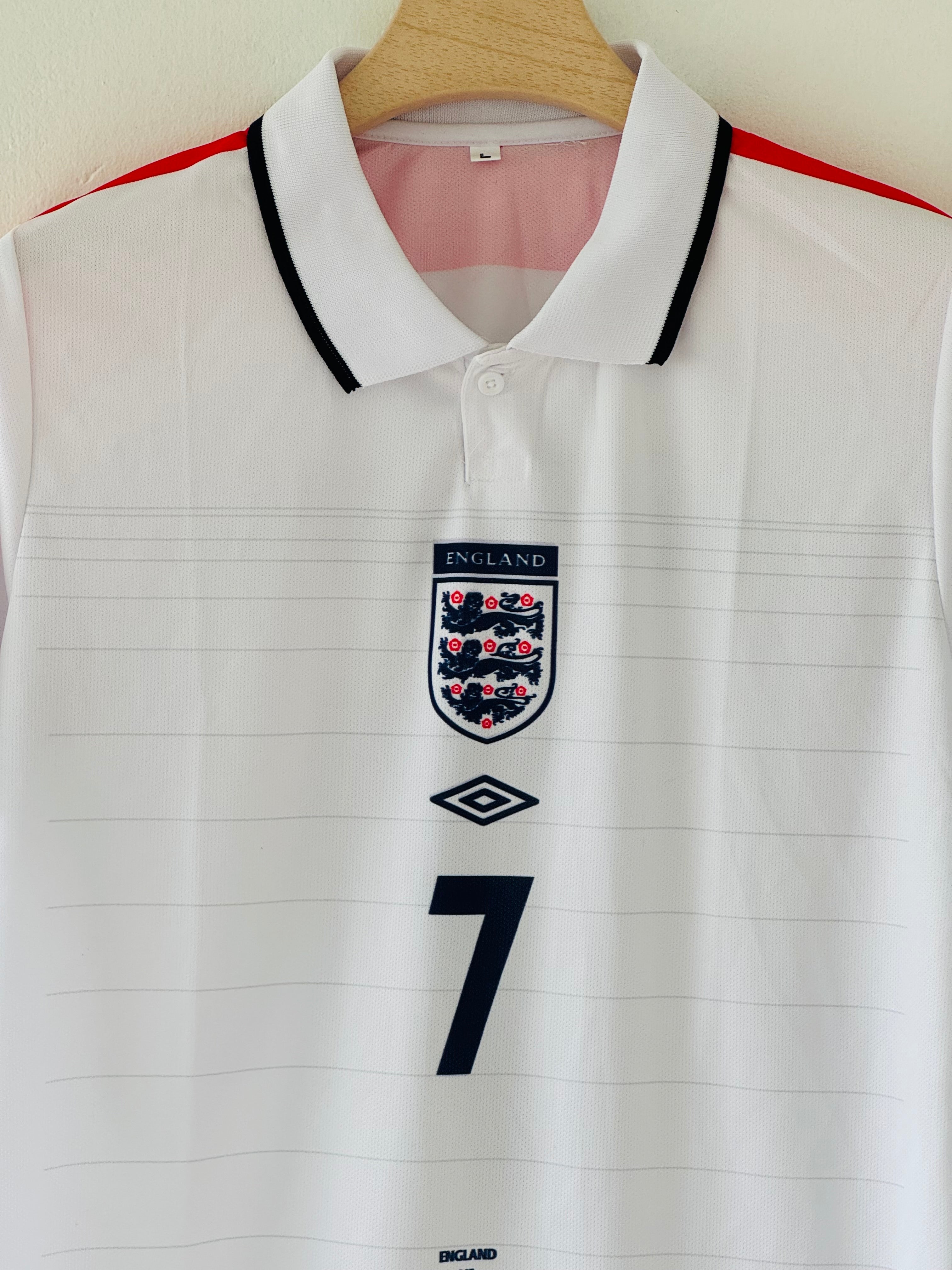 2004 England Home Jersey - Beckham Captain’s Edition