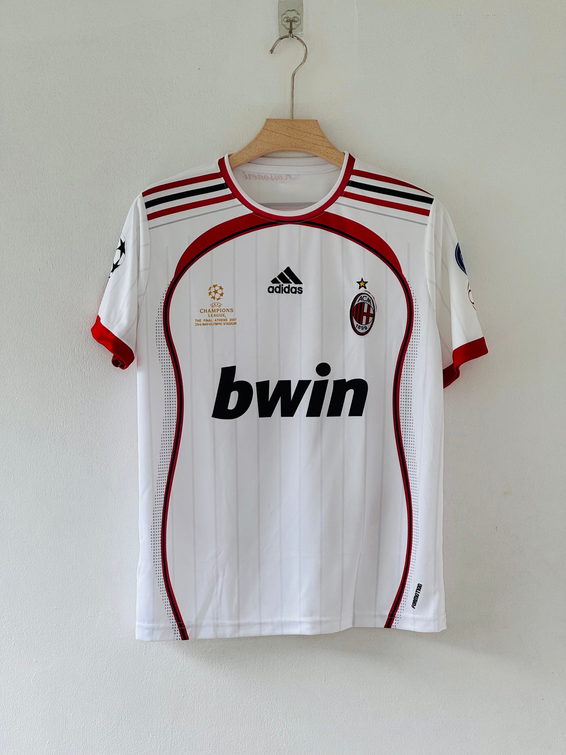 Off White Completino Ufficiale Milan Divisa Maglia Bianca Milan