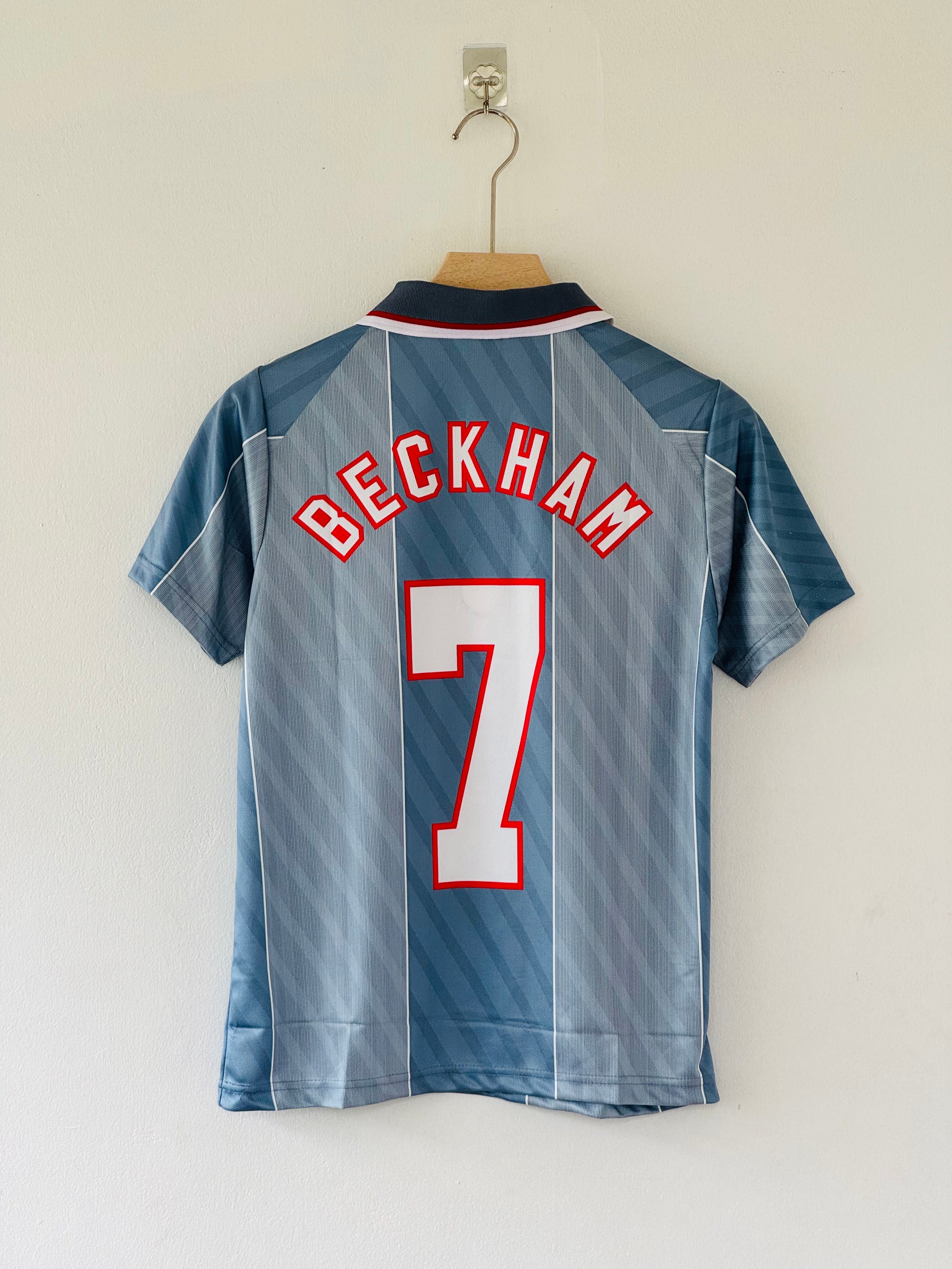 Retro England 1996 Blue Away England Shirt England 1996 Away Shirt