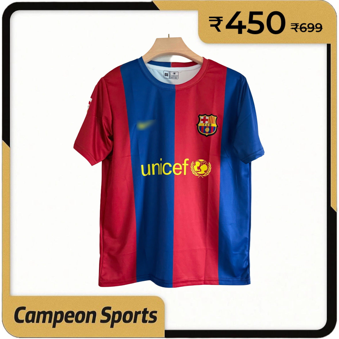 FC Barcelona 2010-11 Retro Home Kit – Ronaldinho Edition Embroidery