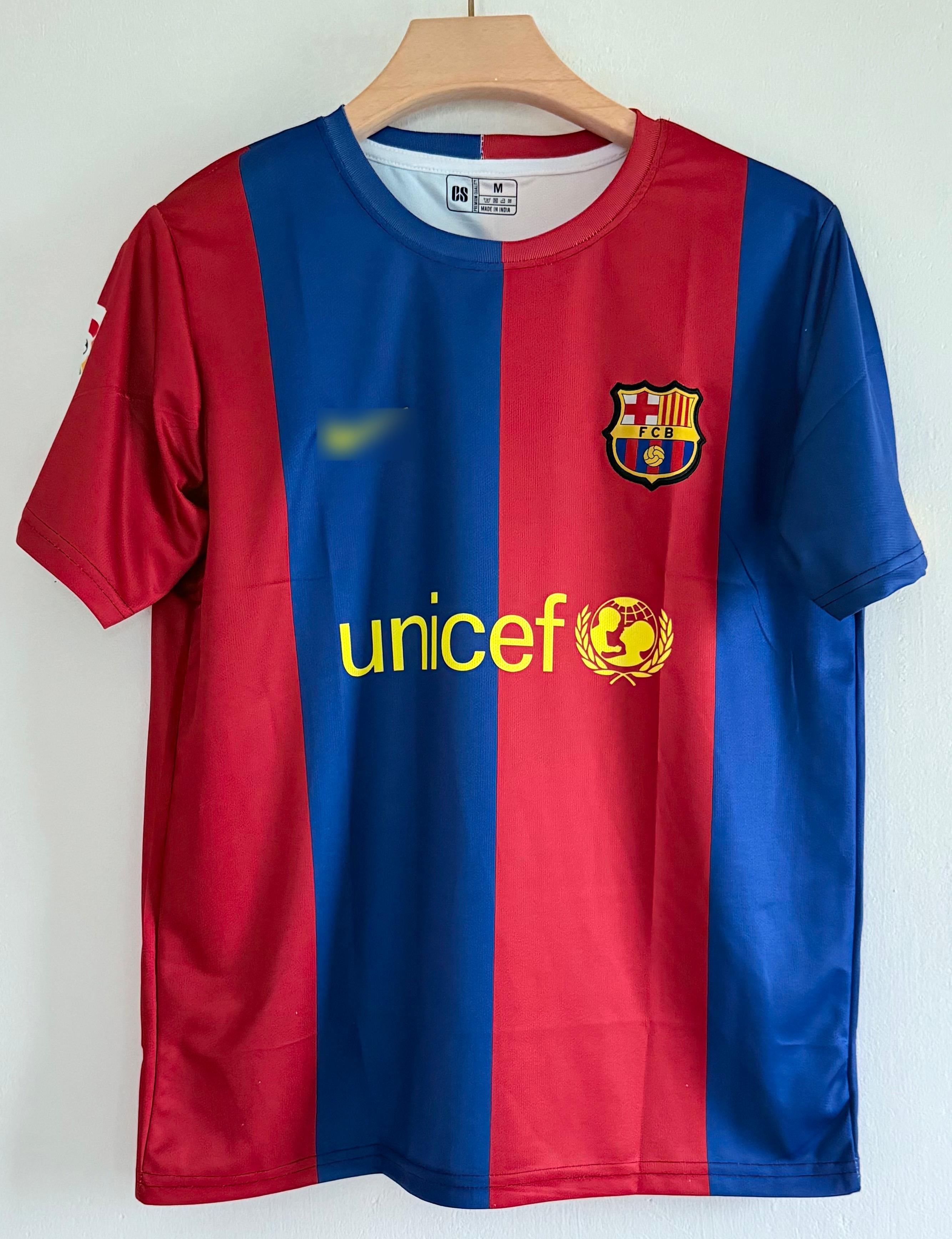 FC Barcelona 2010-11 Retro Home Kit – Ronaldinho Edition Embroidery