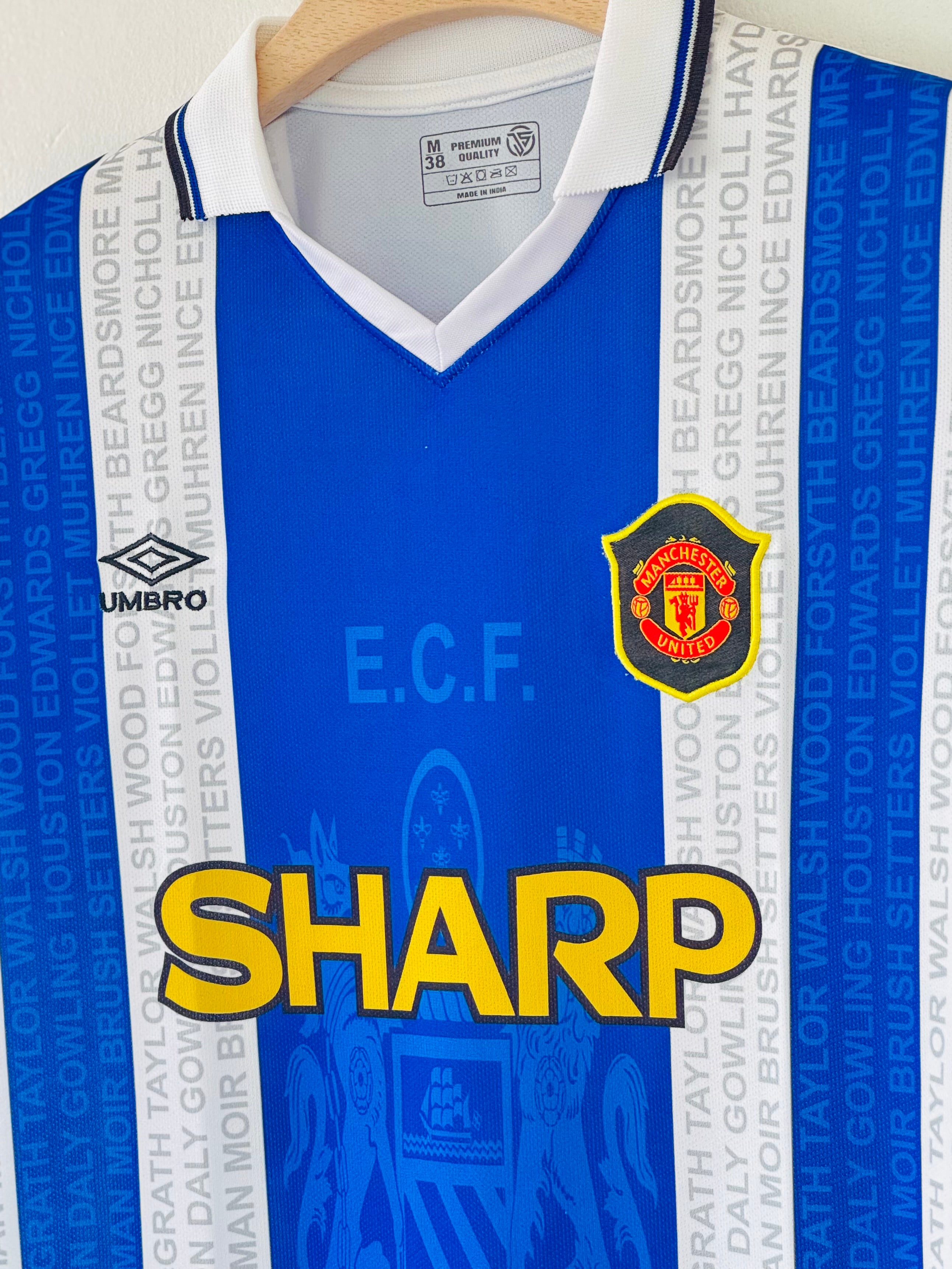 Relive Beckham’s Breakthrough with the 1995-96 Manchester United Away Jersey – Embroidery Edition