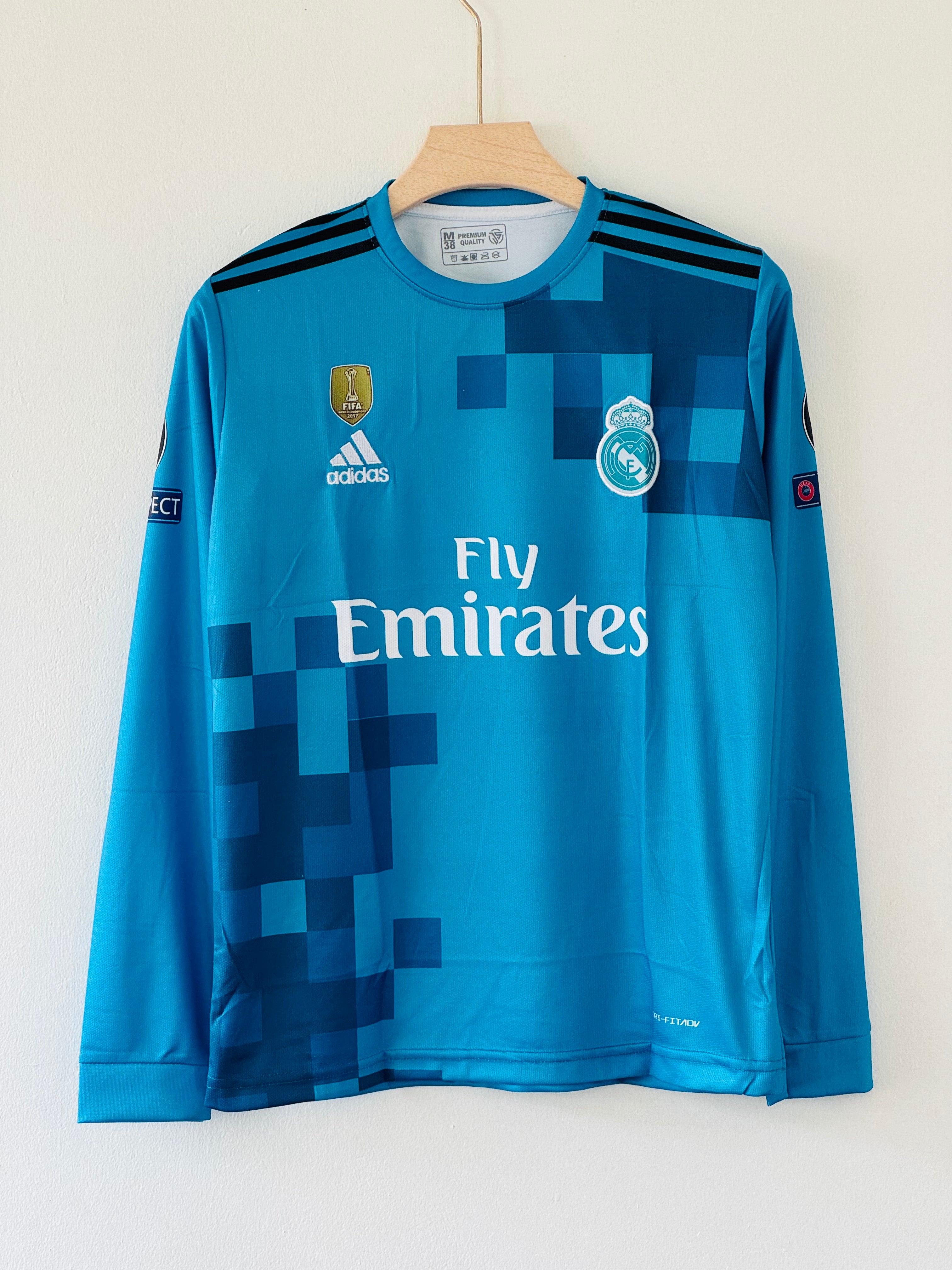Real Madrid 2017-18 Third Kit - Ronaldo Version Full sleeve embroidery edition