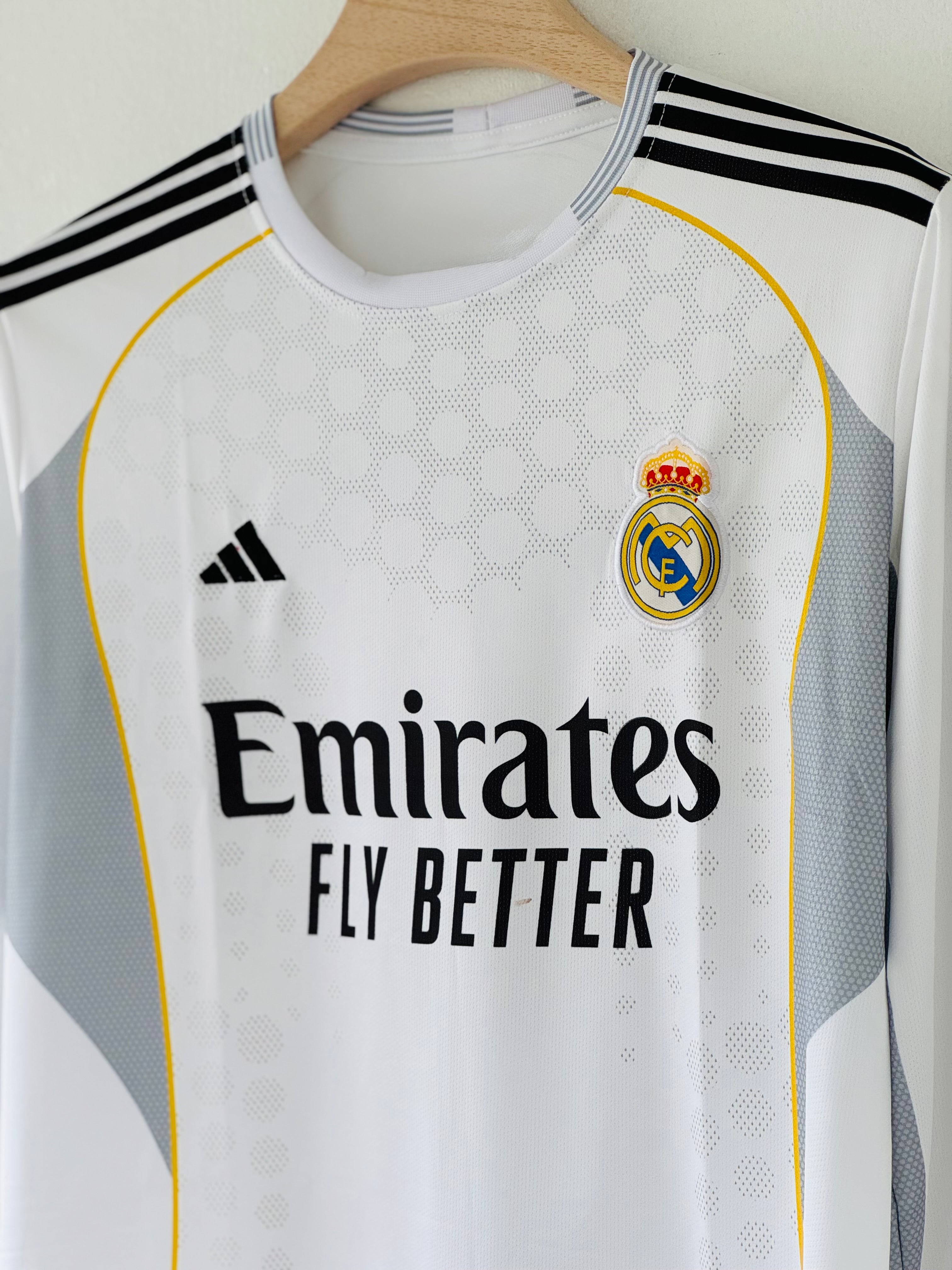 Pure Class – 2025 Real Madrid Home Jersey Full sleeve Mbappe edition