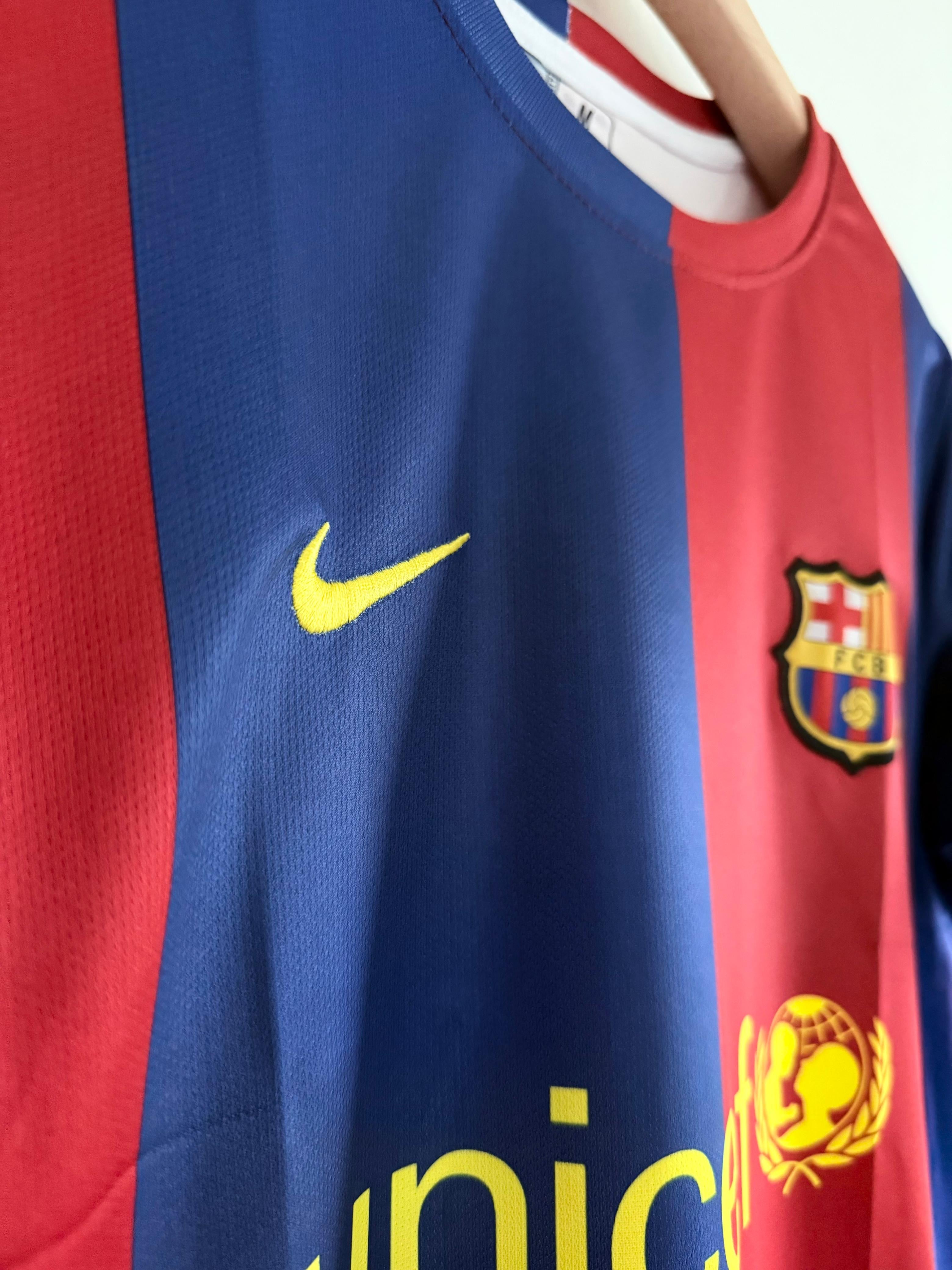 FC Barcelona 2010-11 Retro Home Kit – Ronaldinho Edition Embroidery