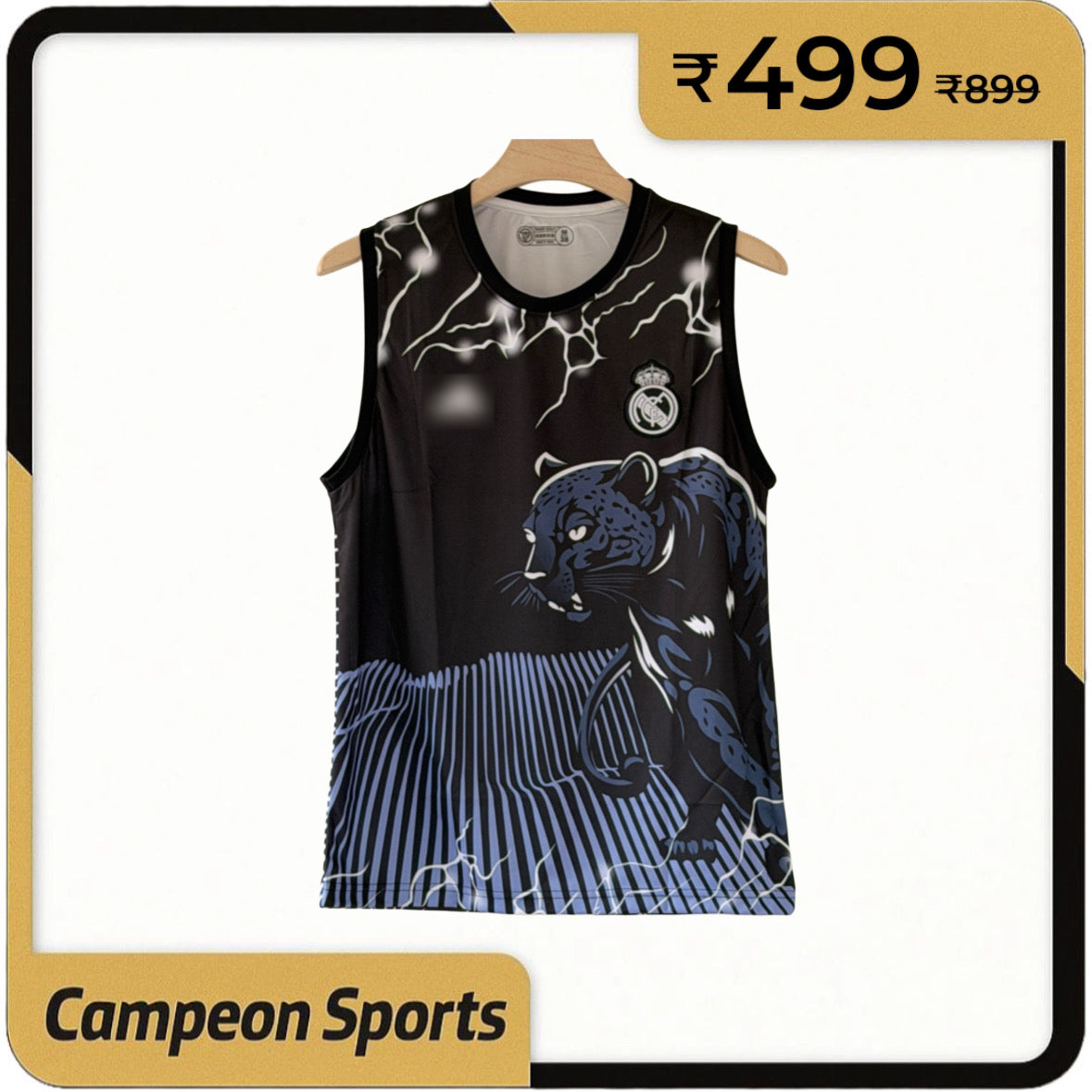 Wakanda Power — Real Madrid “Black Panther” Special Edition Sleeveless Training Jersey