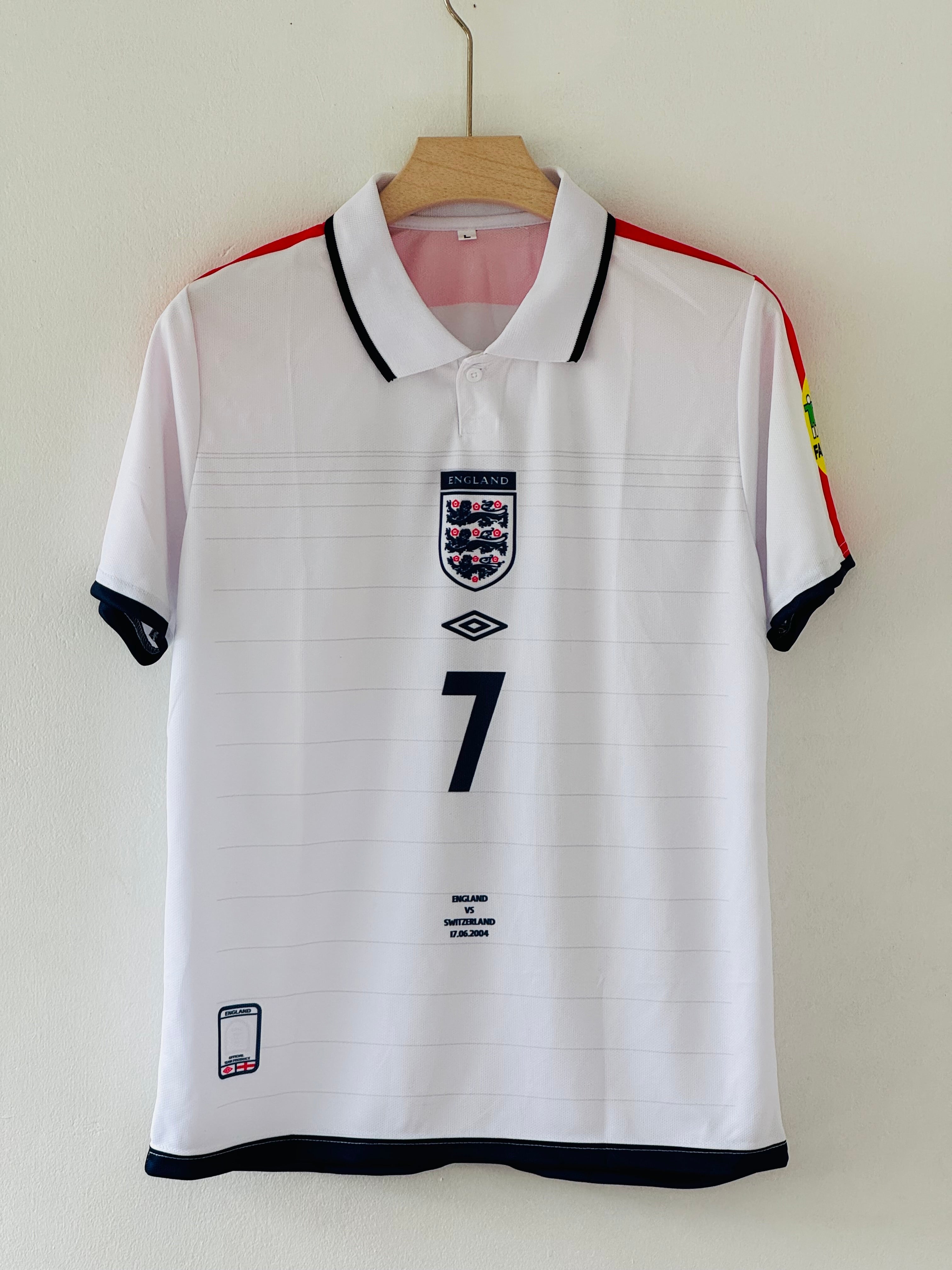2004 England Home Jersey - Beckham Captain’s Edition