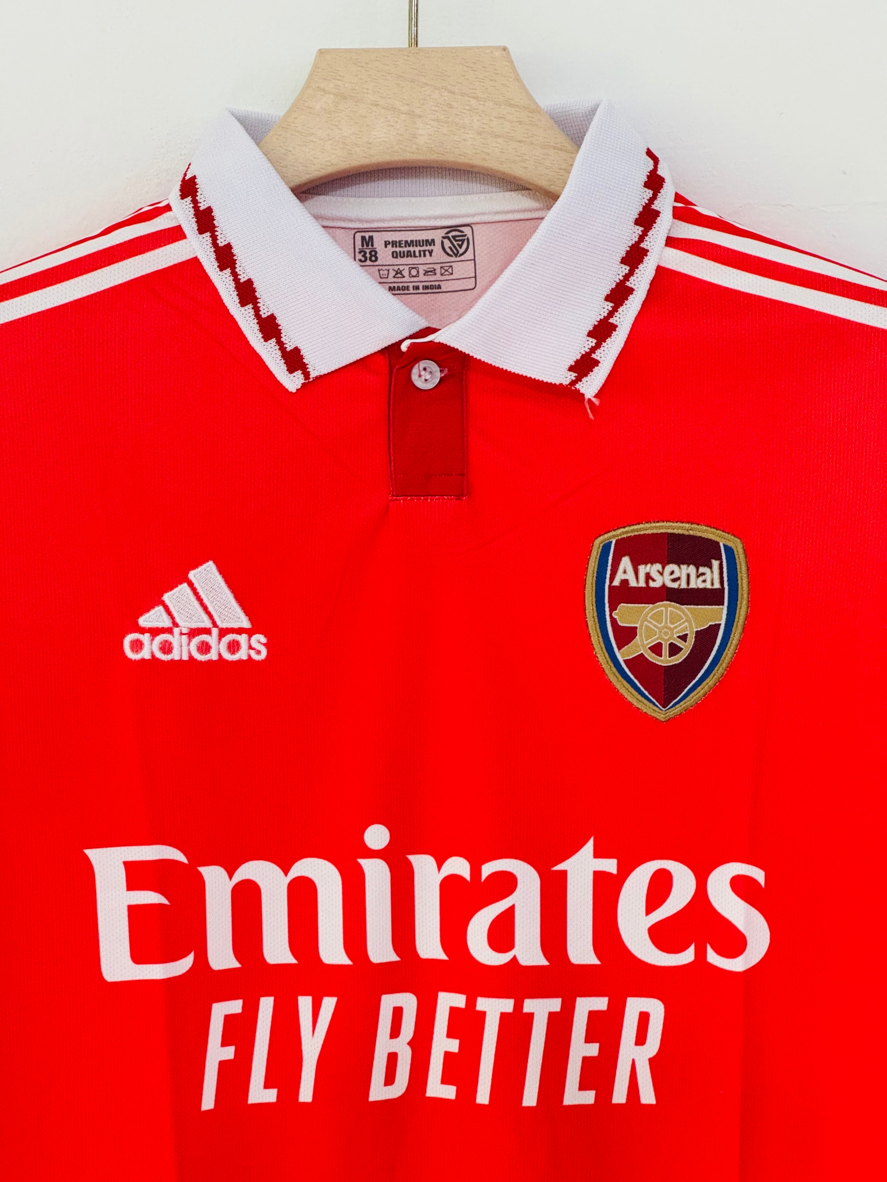 Lead with Vision in the 2022-23 Arsenal Home Jersey – Martin Ødegaard Embroidery Edition