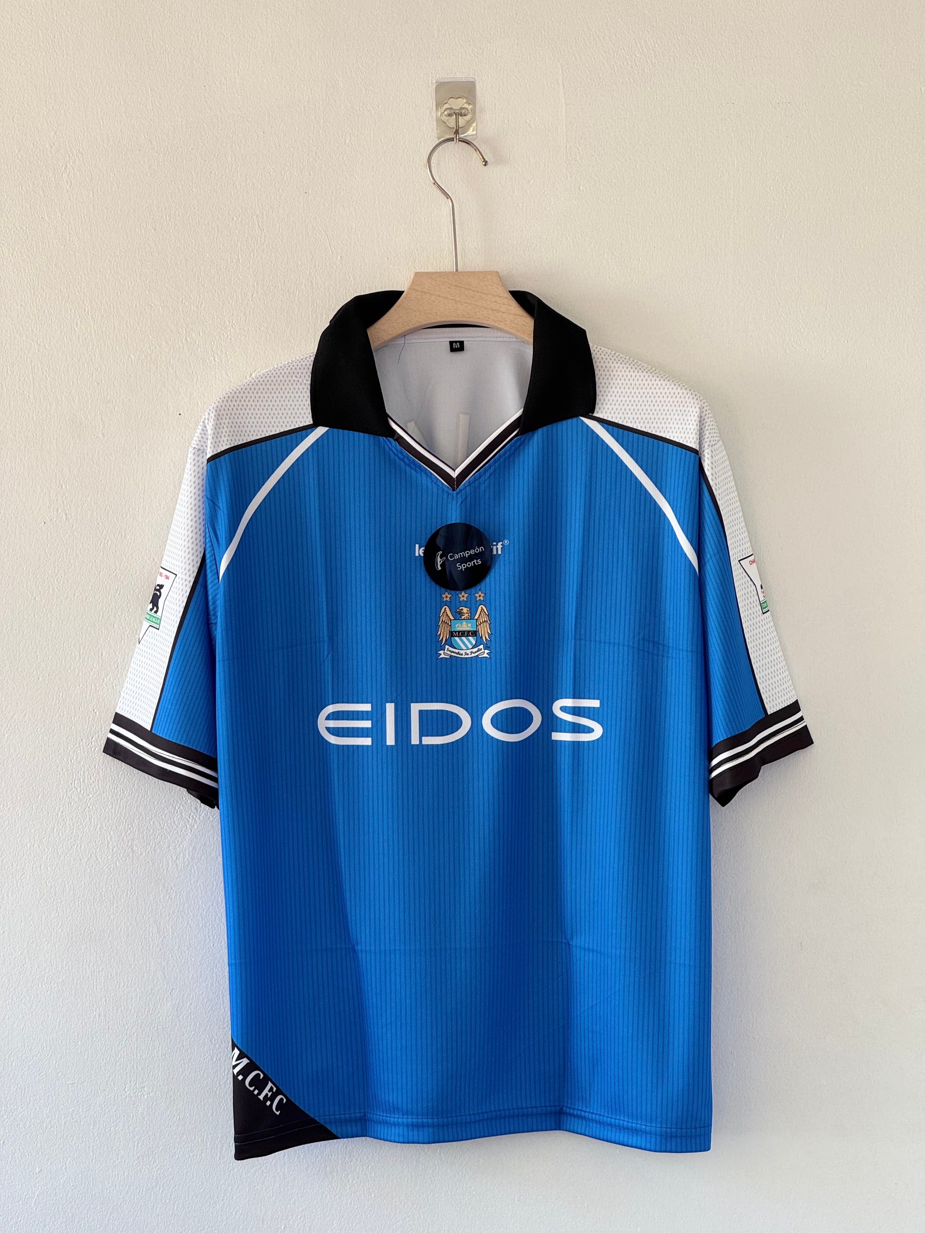 1999-00 Manchester City Home Jersey - Alf-Inge Haaland five sleeve