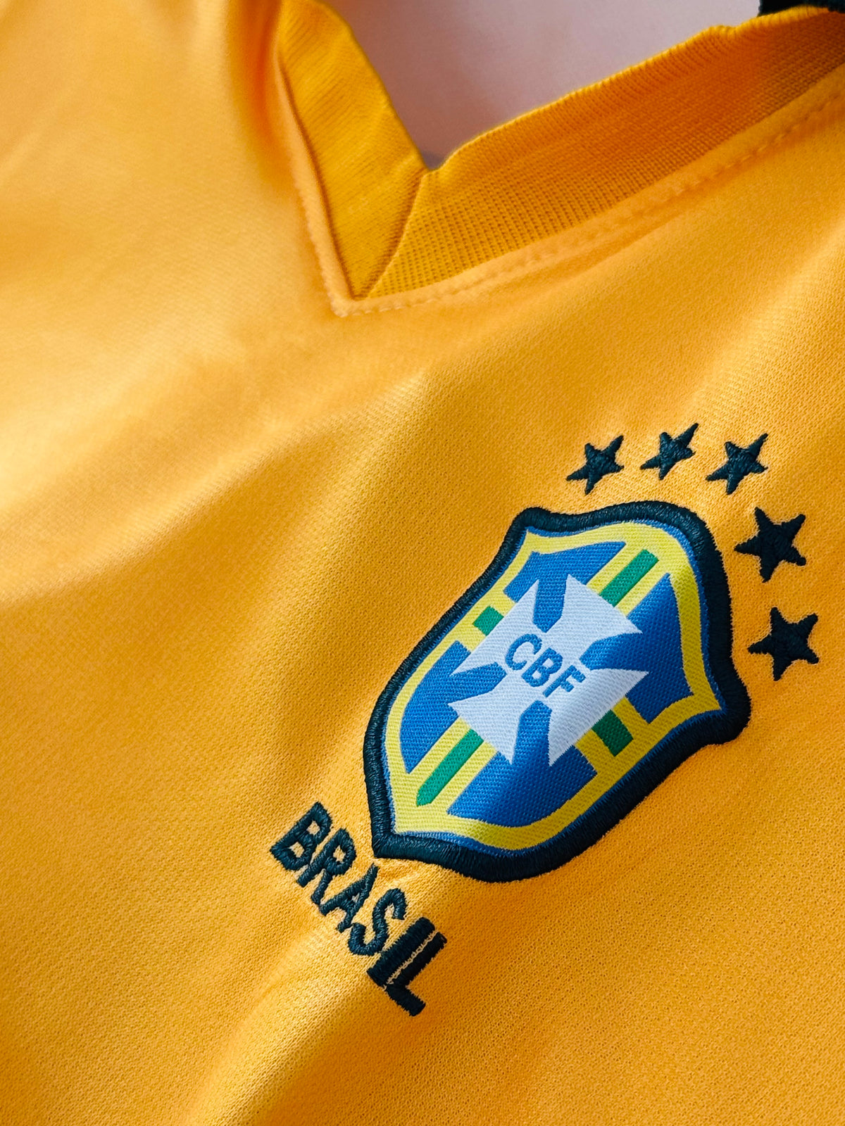 Golden Touch. Pure Class. – Brazil 2010 Kaká Home Jersey five sleeve