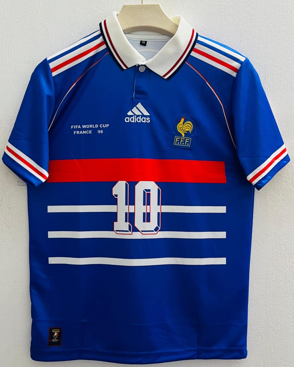 1998 France Home Jersey - Zidane World Champion Edition embroidery