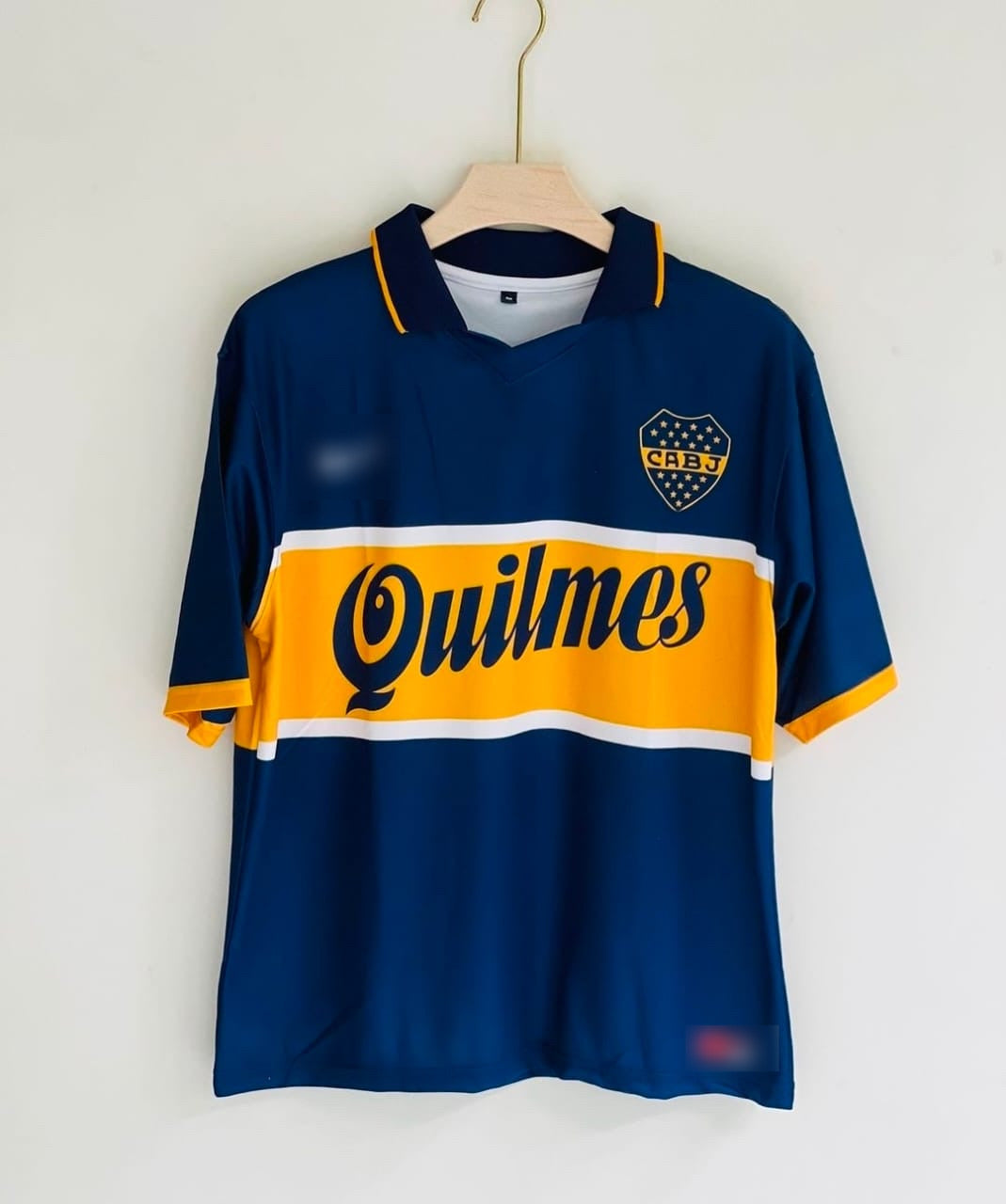 Boca Juniors 97-98 Maradona Retro 5 sleev Jersey – Iconic Tribute to a Legend