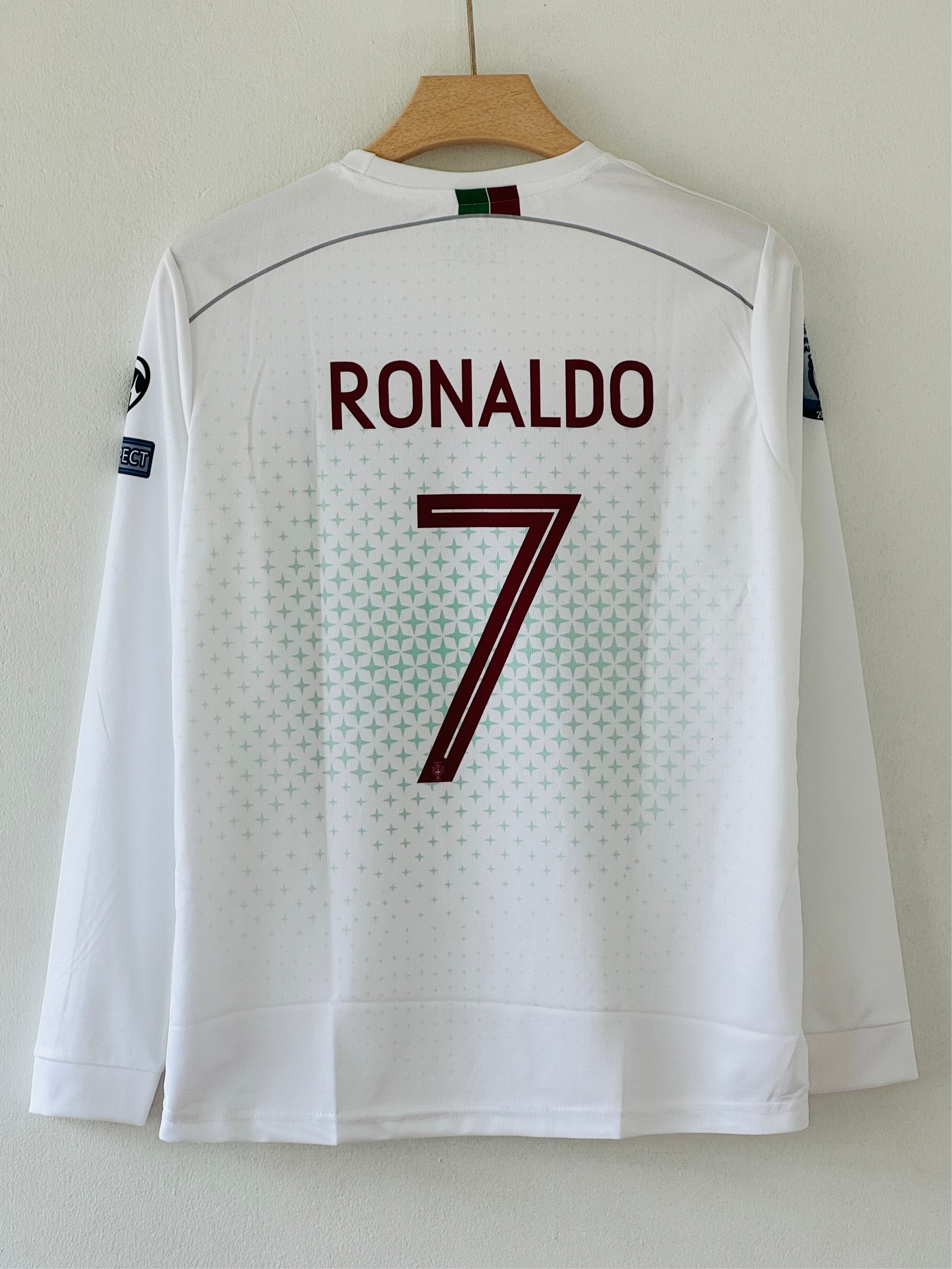 Timeless Greatness – Portugal Away Jersey – Cristiano Ronaldo Full Sleeve Embroidery Edition