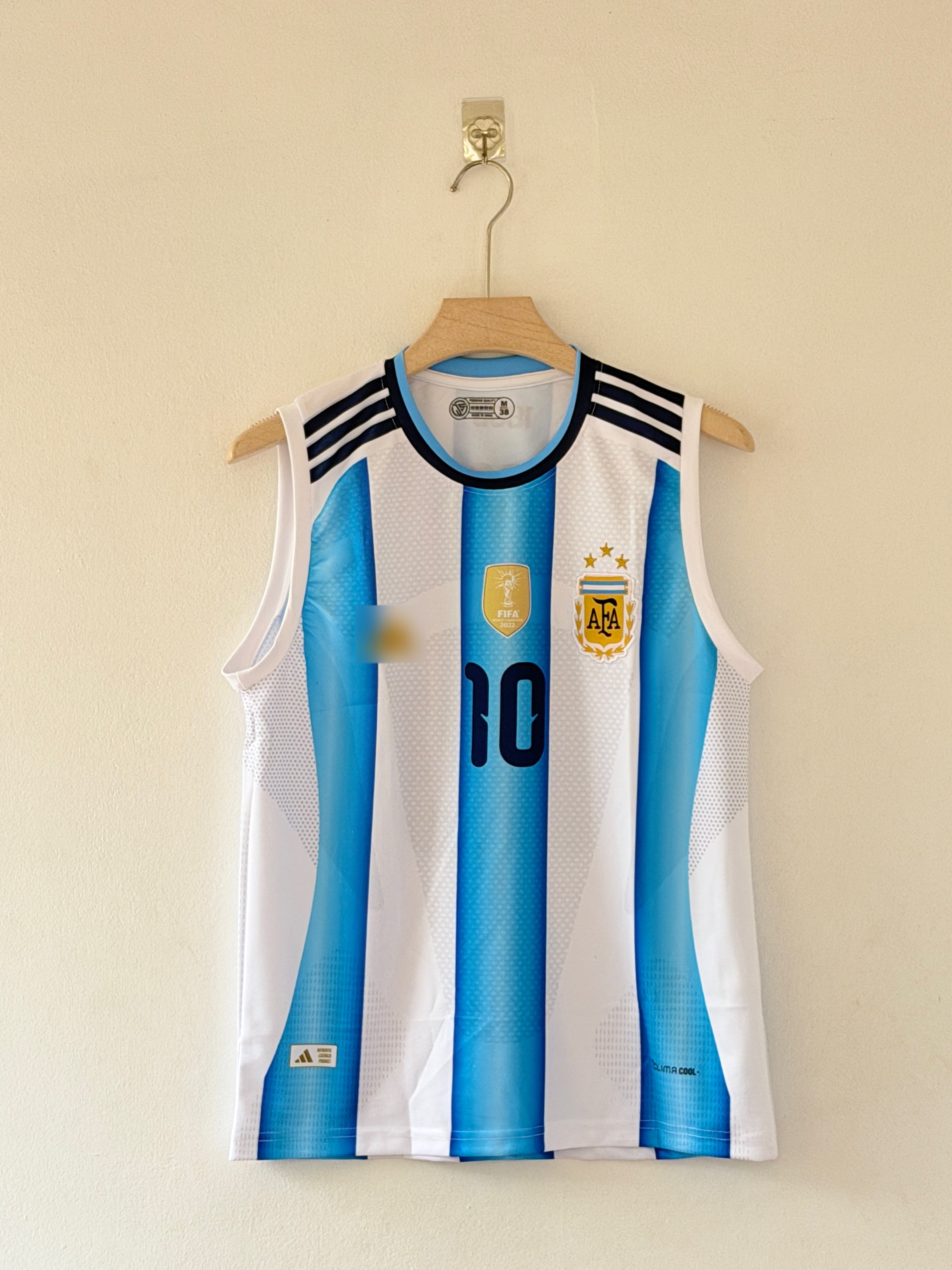 Champions’ Training Style — Argentina 2026 Sleeveless Home Jersey