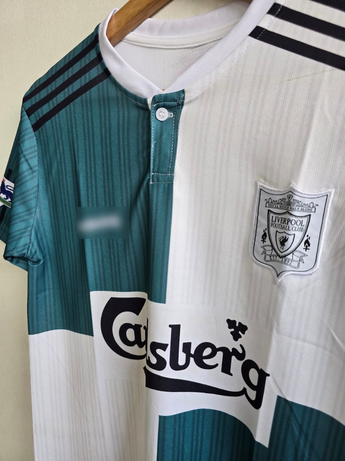 1995-96 Liverpool Away Jersey  Embroidery edition