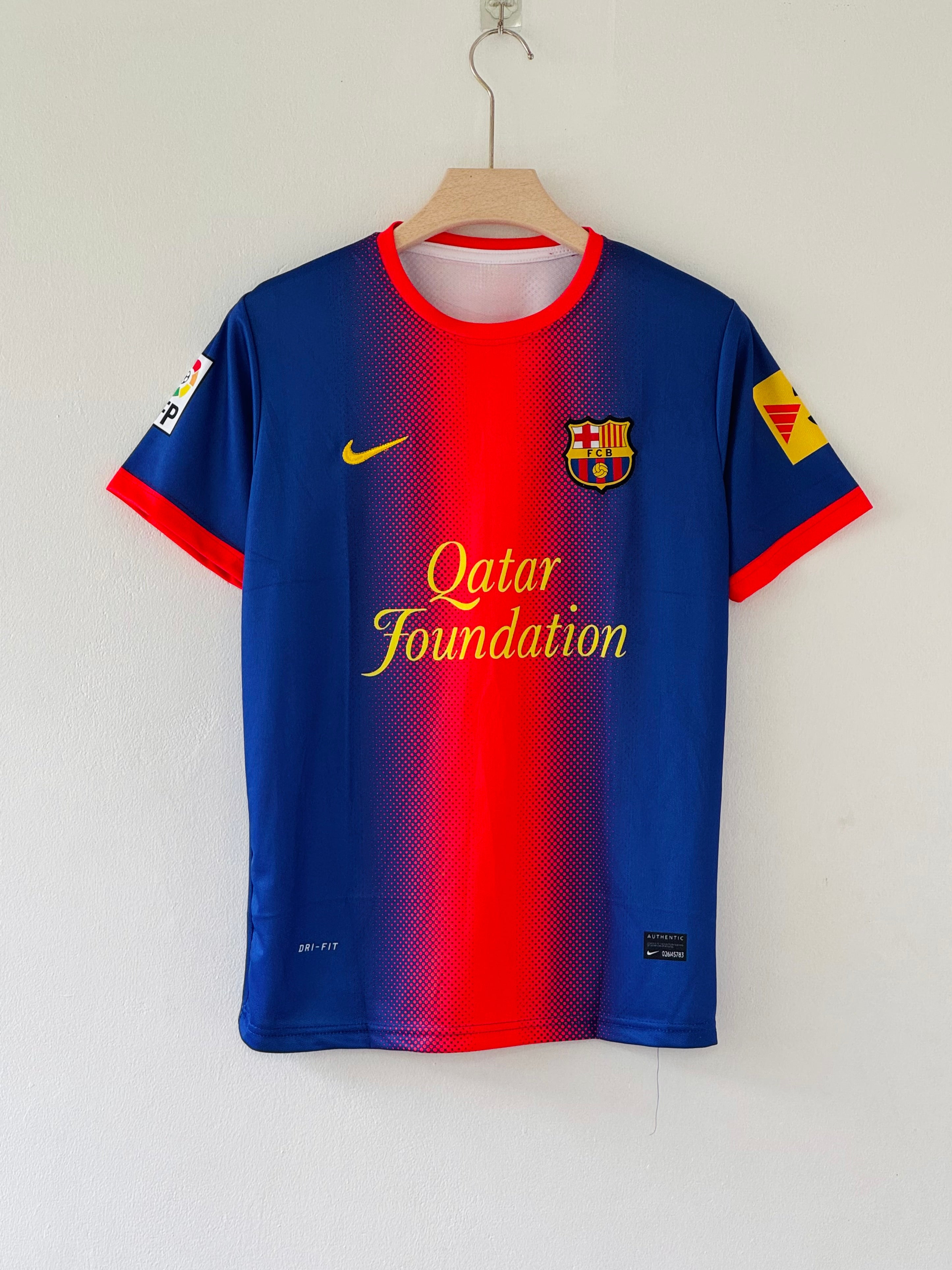 Messi #10 Barcelona 2012-13 Home Player Version Jersey Large La Liga CWC Patches Messi #10 Barcelona 2012-13 Home Player Version Jersey Large La Liga CWC Patches