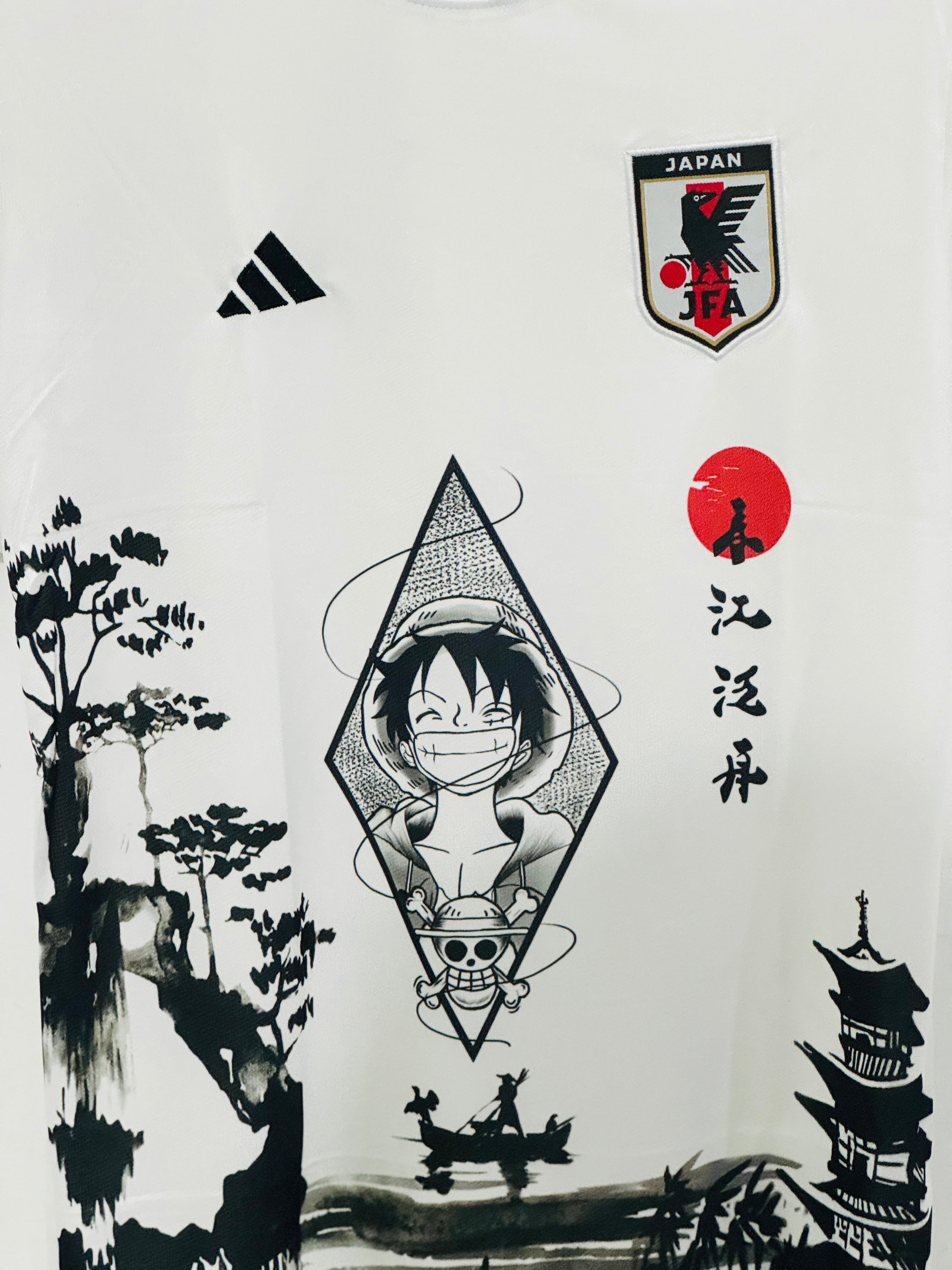Set Sail with the Japan x One Piece Monkey D. Luffy Jersey – Embroidery Edition