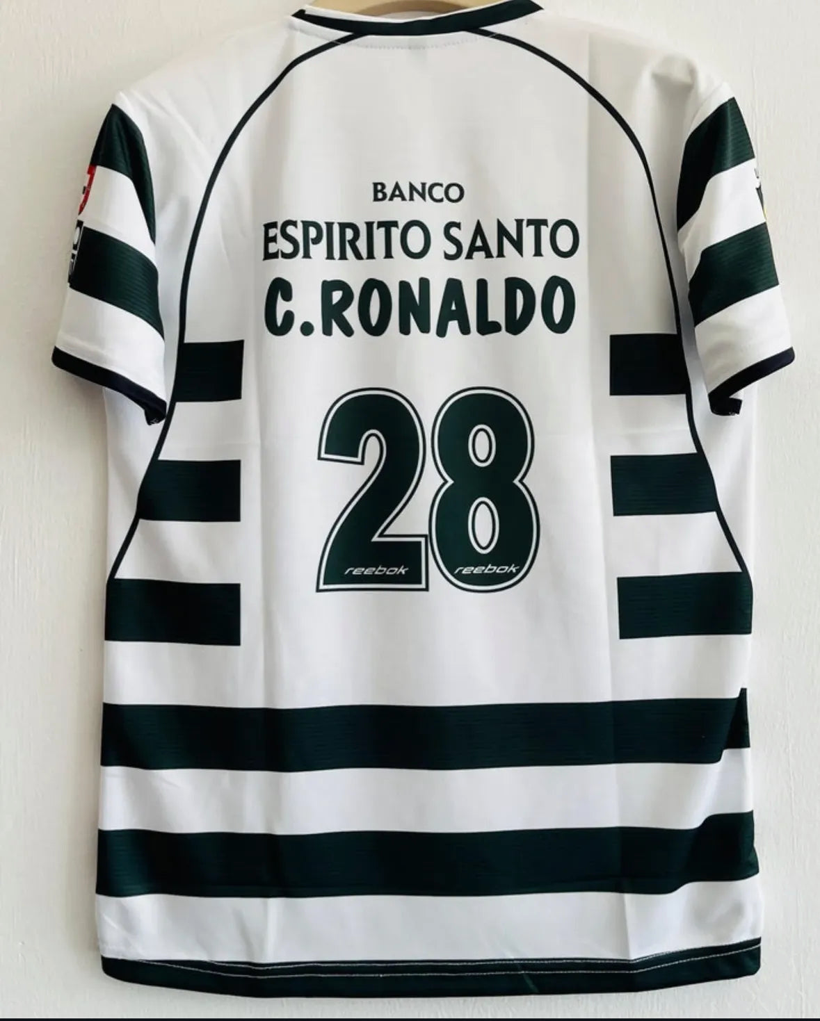 2002-03 Sporting Lisbon Home Kit Cristiano Ronaldo Version Embroidery - A Legend’s Beginnings