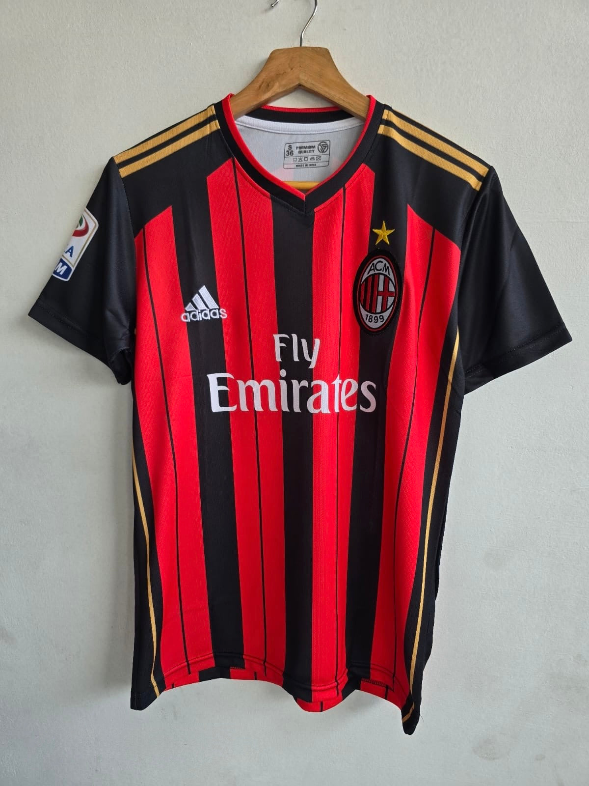 2007-08 AC Milan Home Jersey - Kaká Embroidery Edition