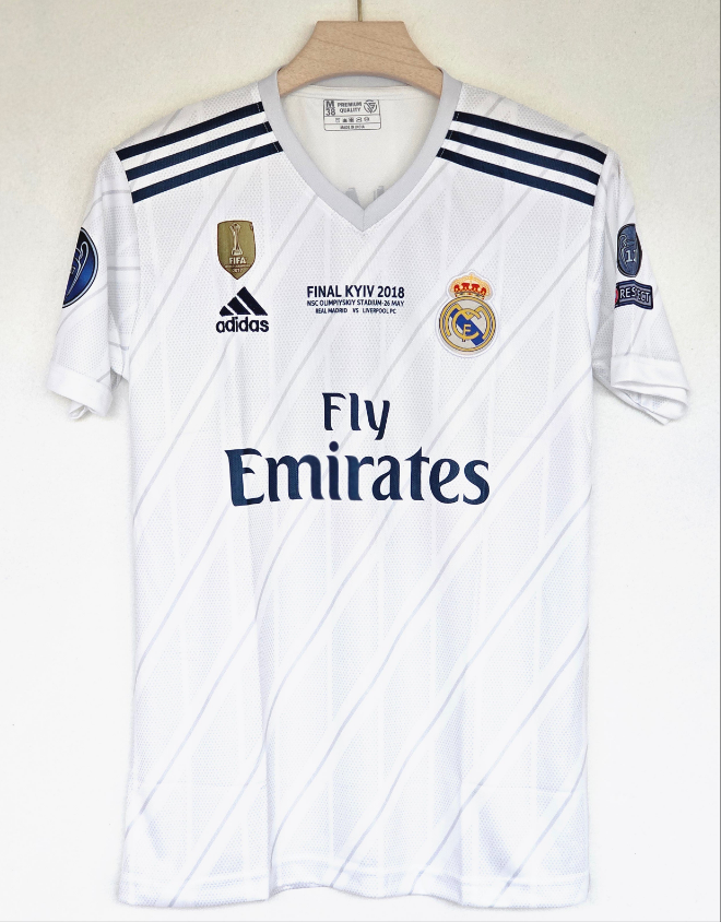 2018 Real Madrid Home Jersey - Classic Blancos Embroidery Edition