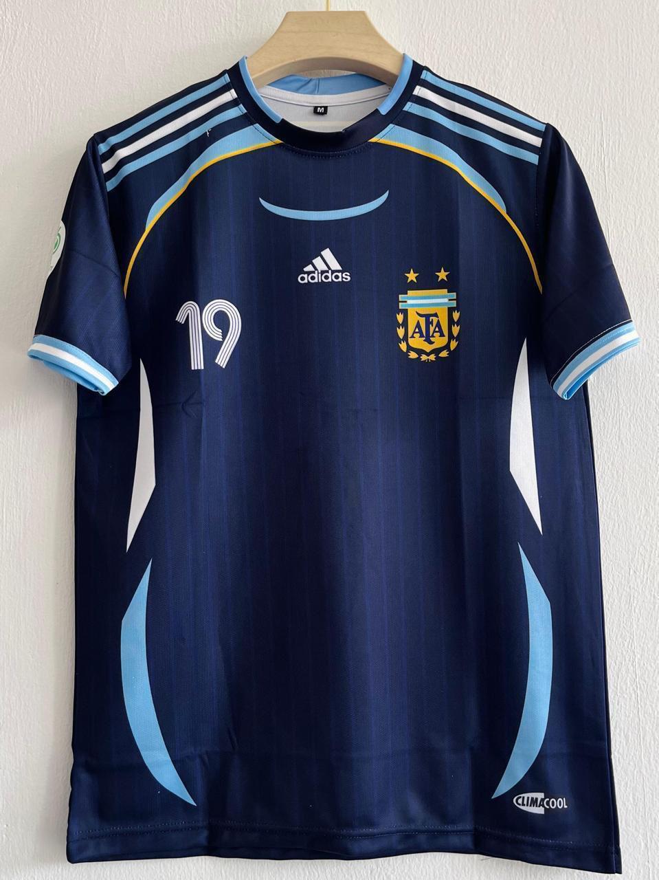 Argentina 2006 World Cup Lionel Messi Retro Jersey