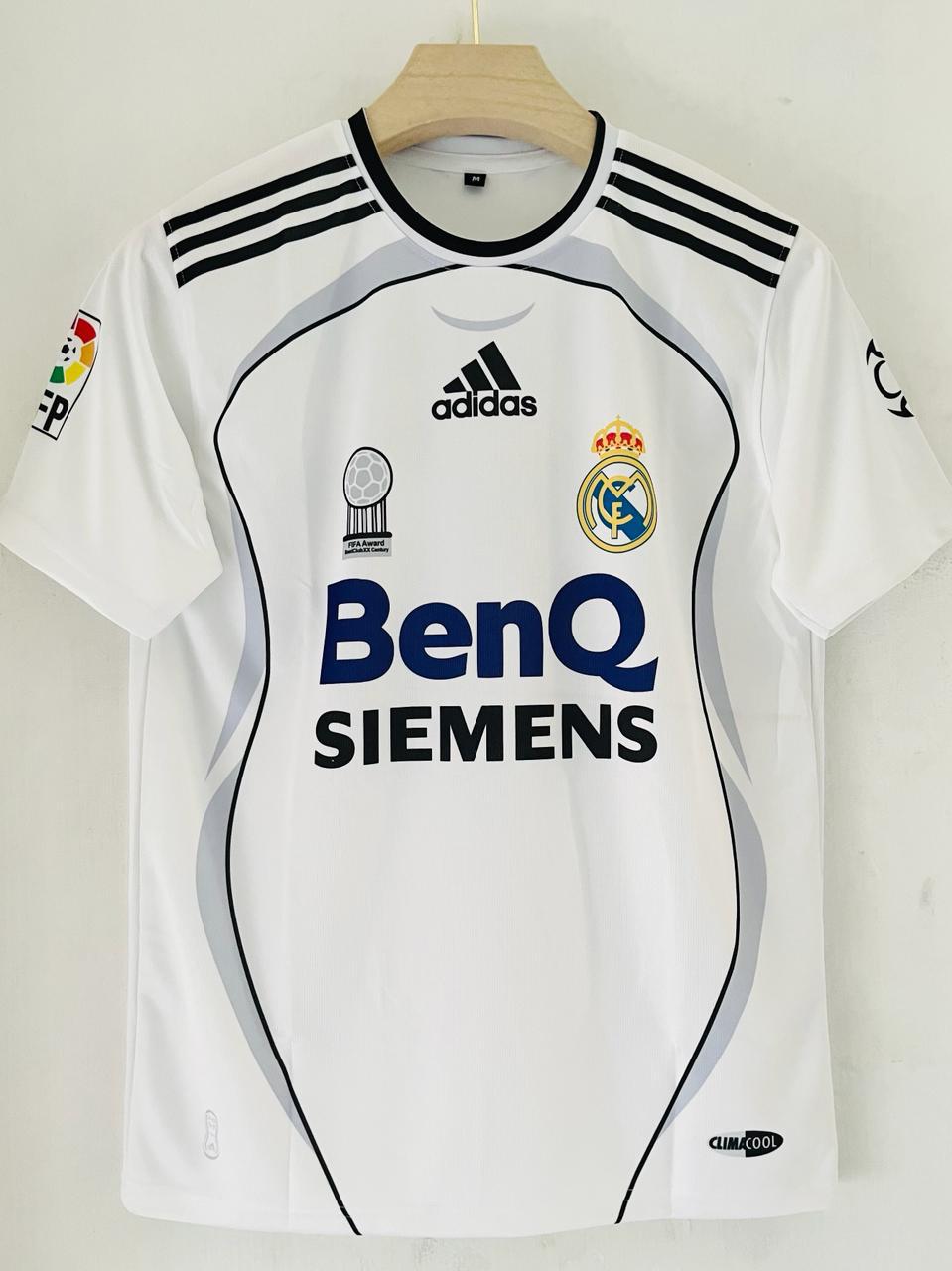 Celebrate Beckham’s Elegance with the 2006-07 Real Madrid Home Jersey