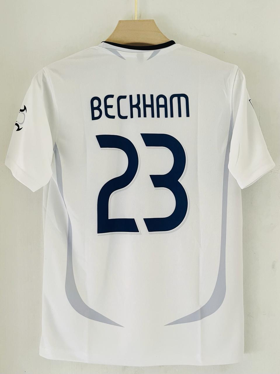 Celebrate Beckham’s Elegance with the 2006-07 Real Madrid Home Jersey