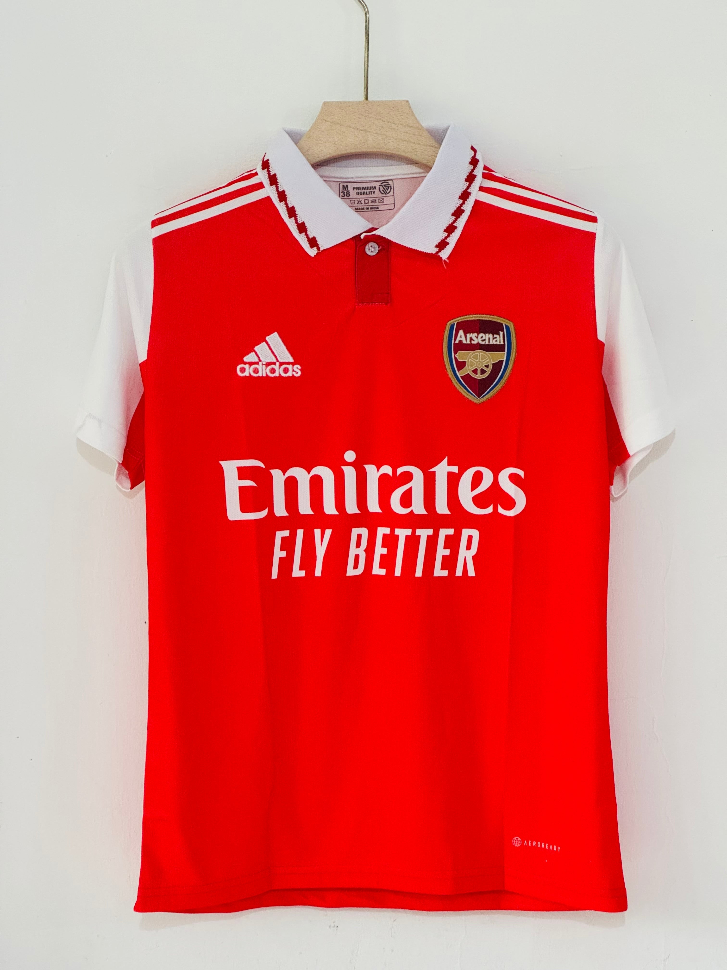 Lead with Vision in the 2022-23 Arsenal Home Jersey – Martin Ødegaard Embroidery Edition