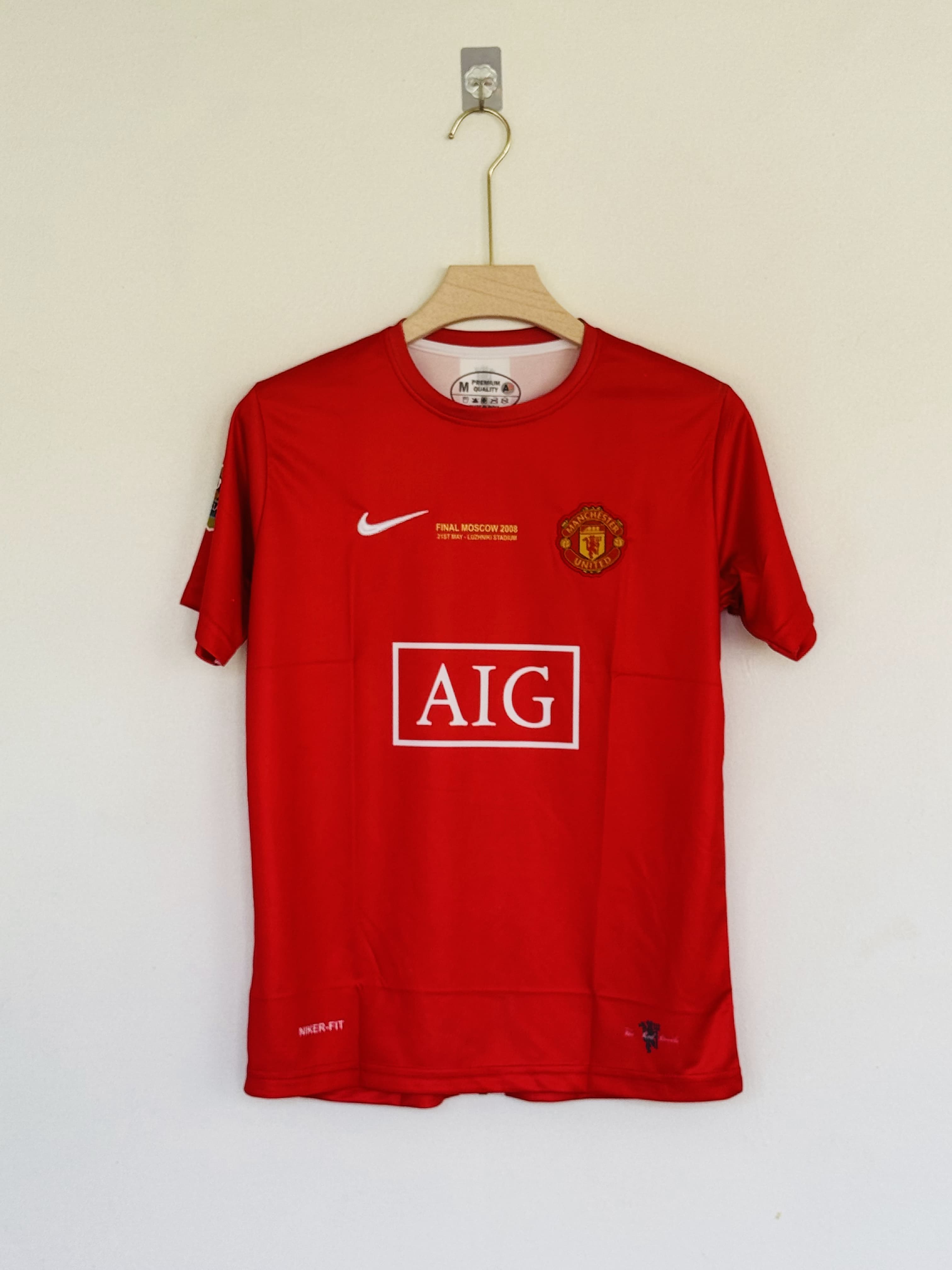 Manchester United Home Jersey 2007-08  - Ronaldo Edition with Embroidered Design