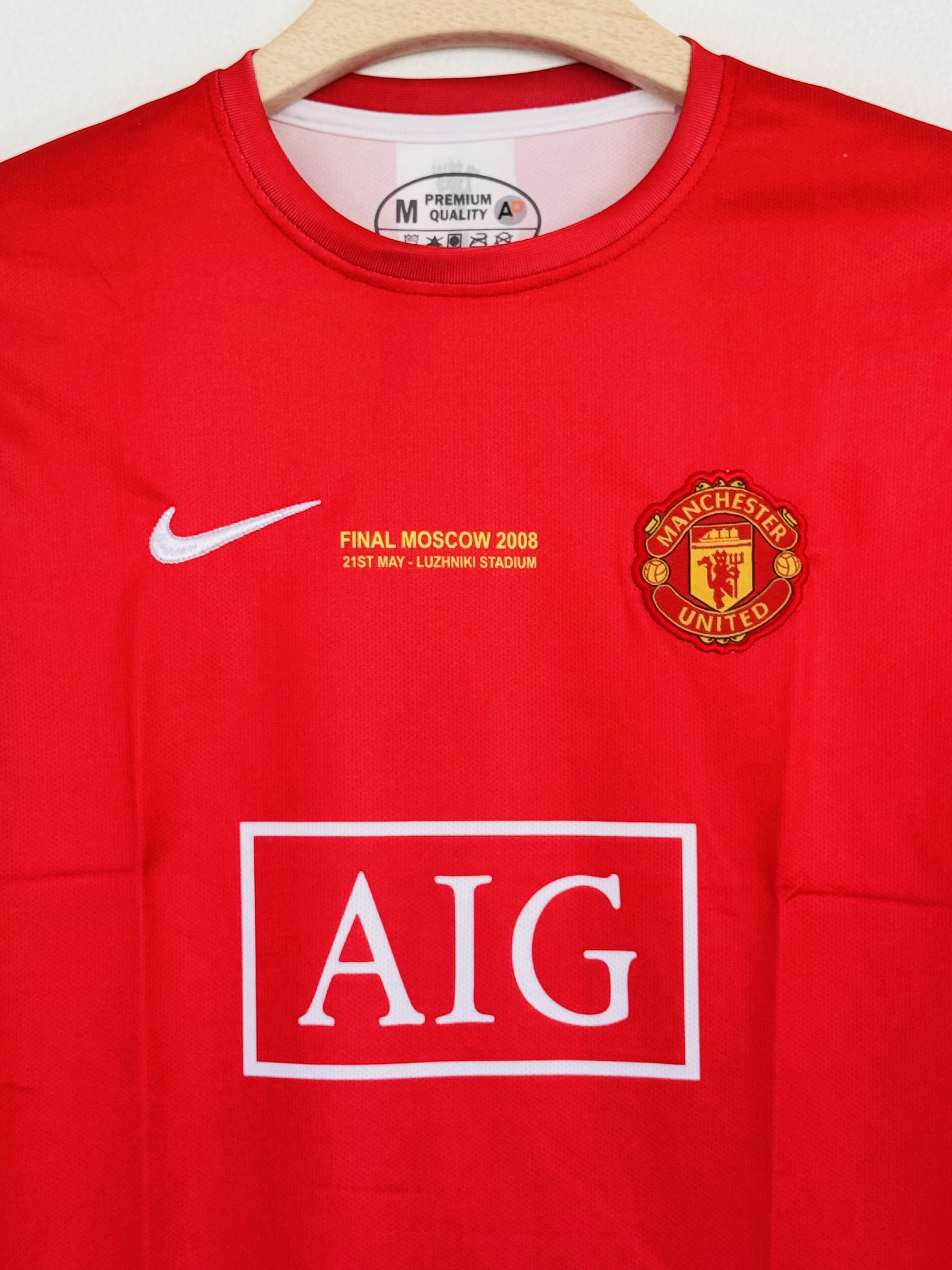 Manchester United Home Jersey 2007-08  - Ronaldo Edition with Embroidered Design